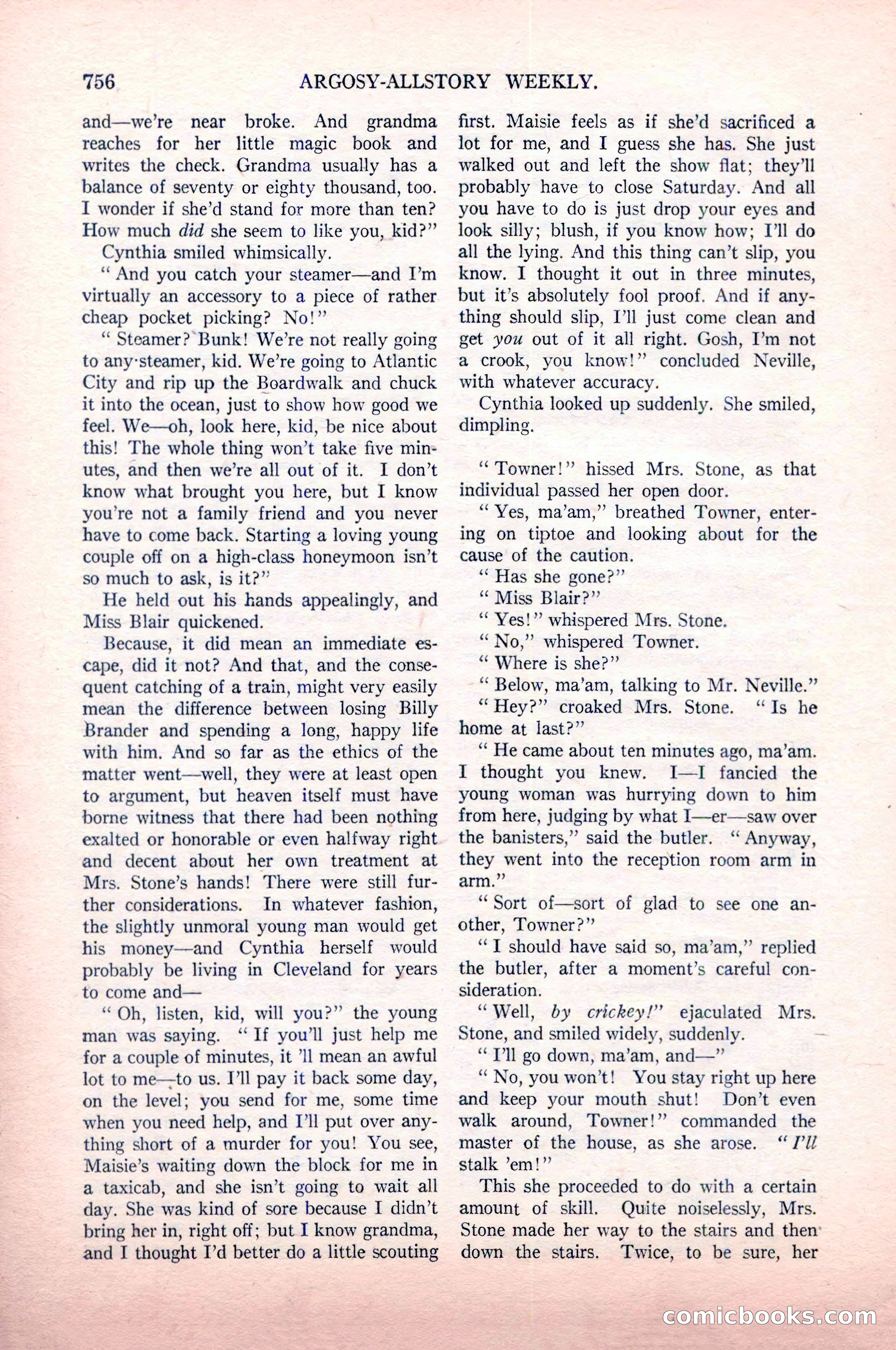 Argosy All-Story Weekly, May 9, 1925 — page 126 of 176