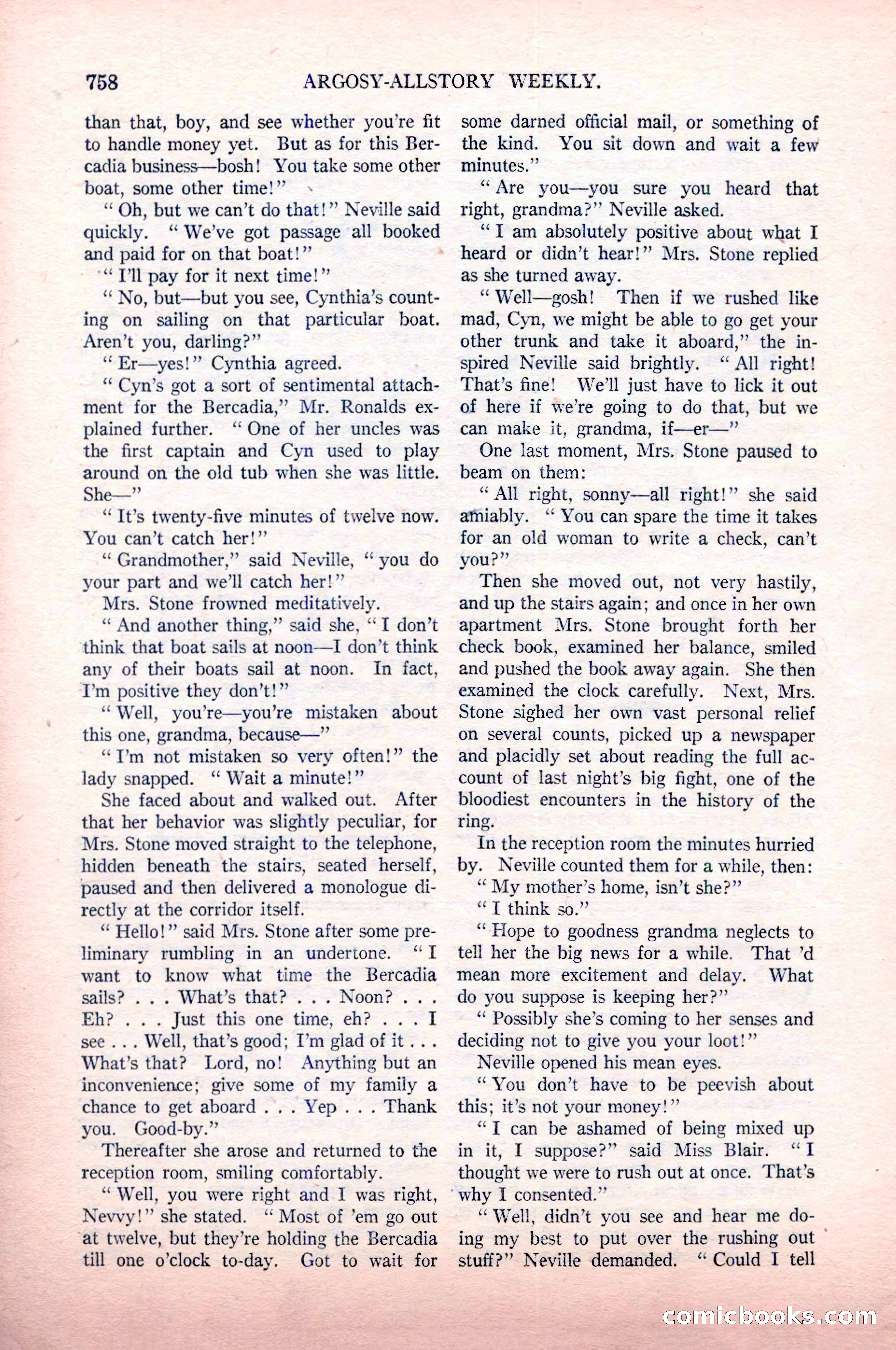 Argosy All-Story Weekly, May 9, 1925 — page 128 of 176