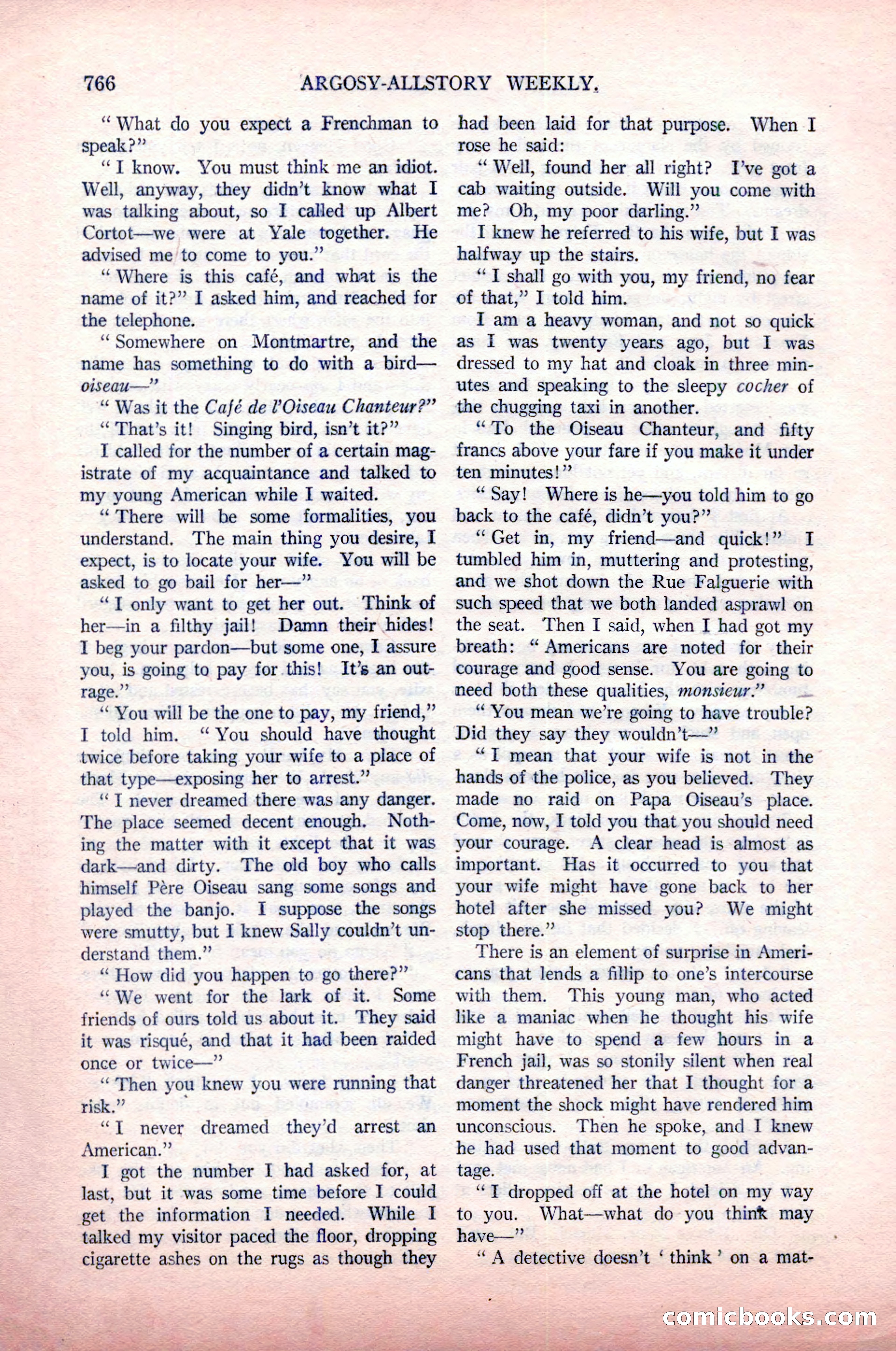 Argosy All-Story Weekly, May 9, 1925 — page 136 of 176