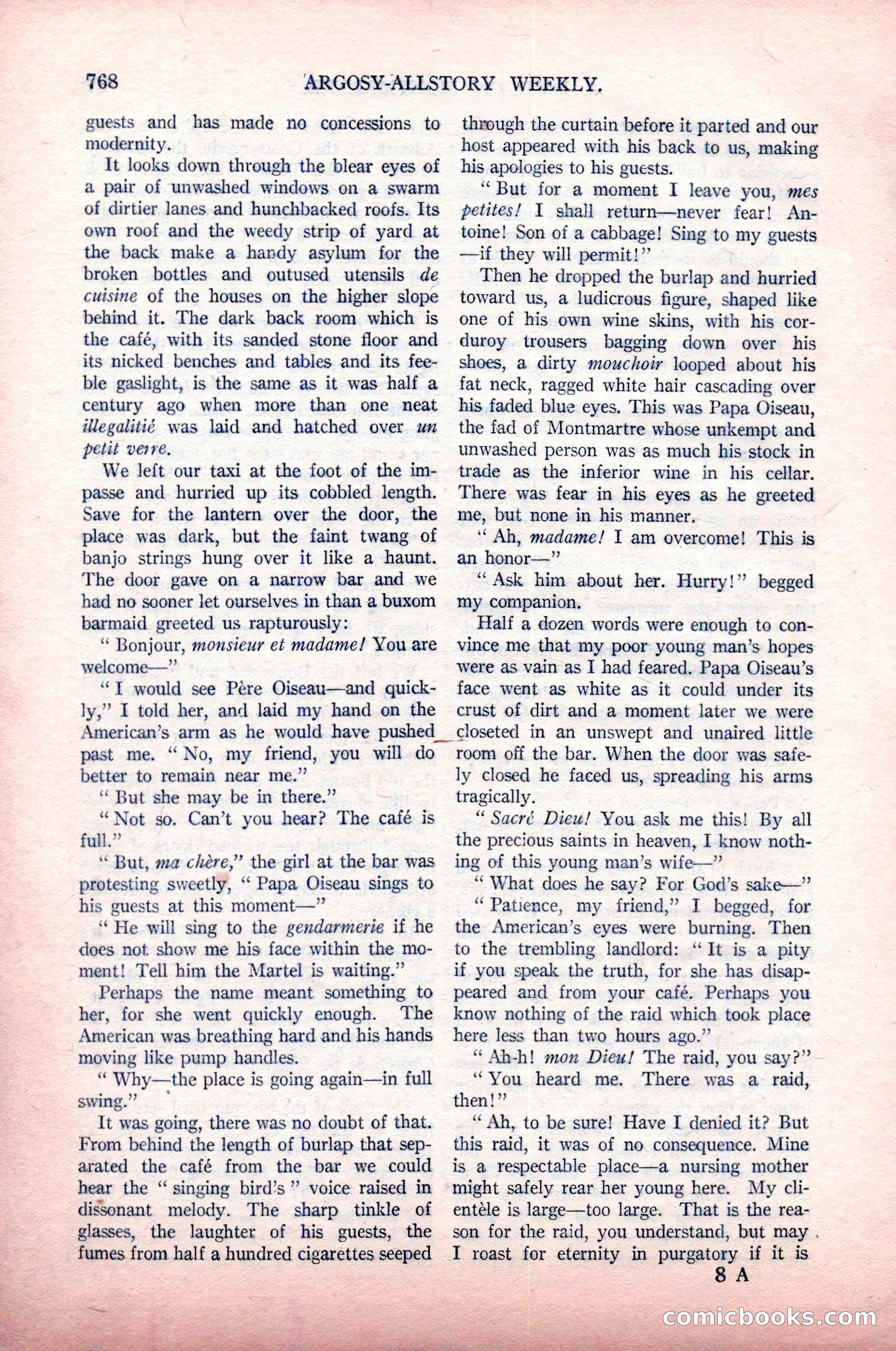 Argosy All-Story Weekly, May 9, 1925 — page 138 of 176