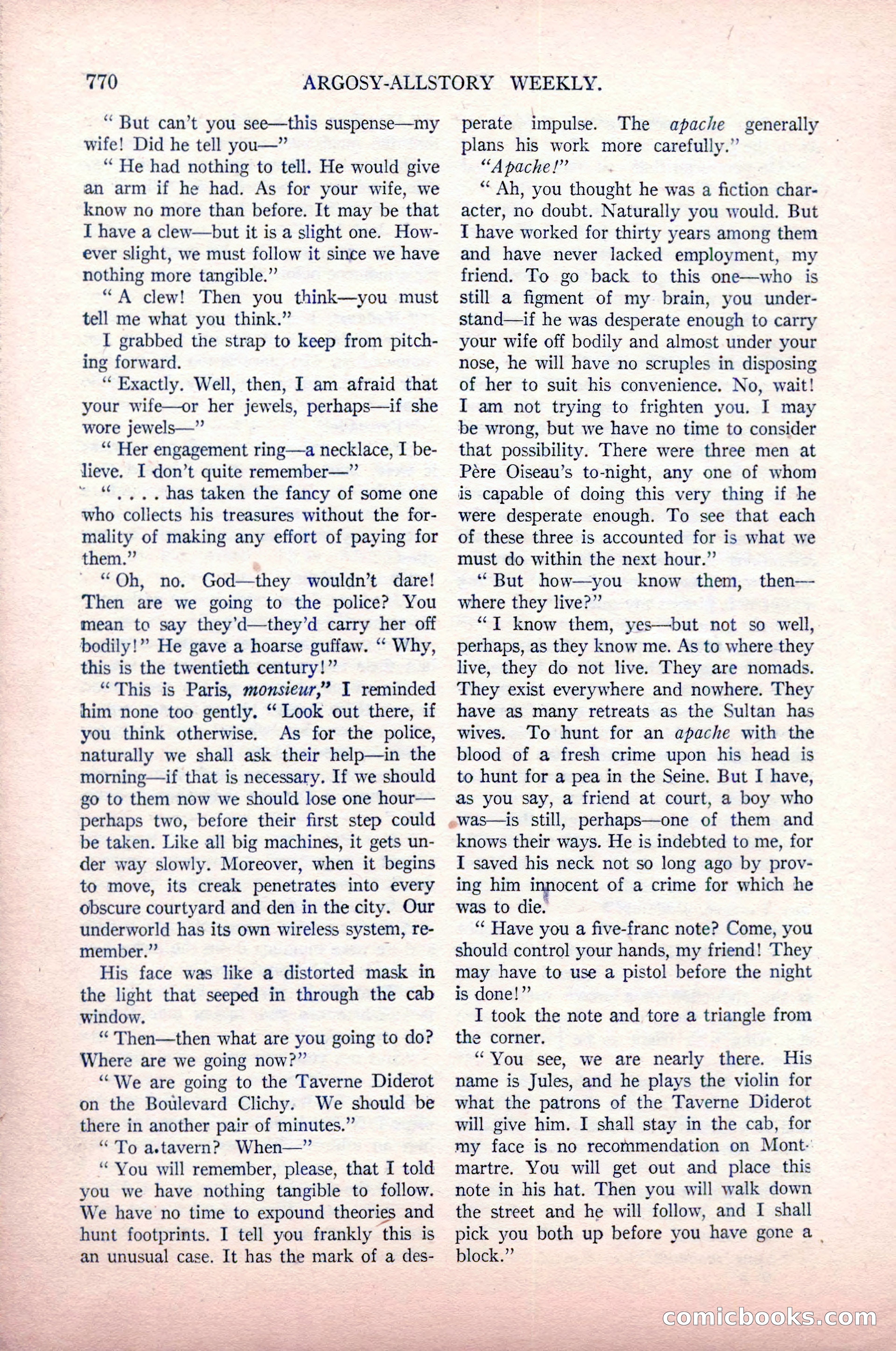 Argosy All-Story Weekly, May 9, 1925 — page 140 of 176