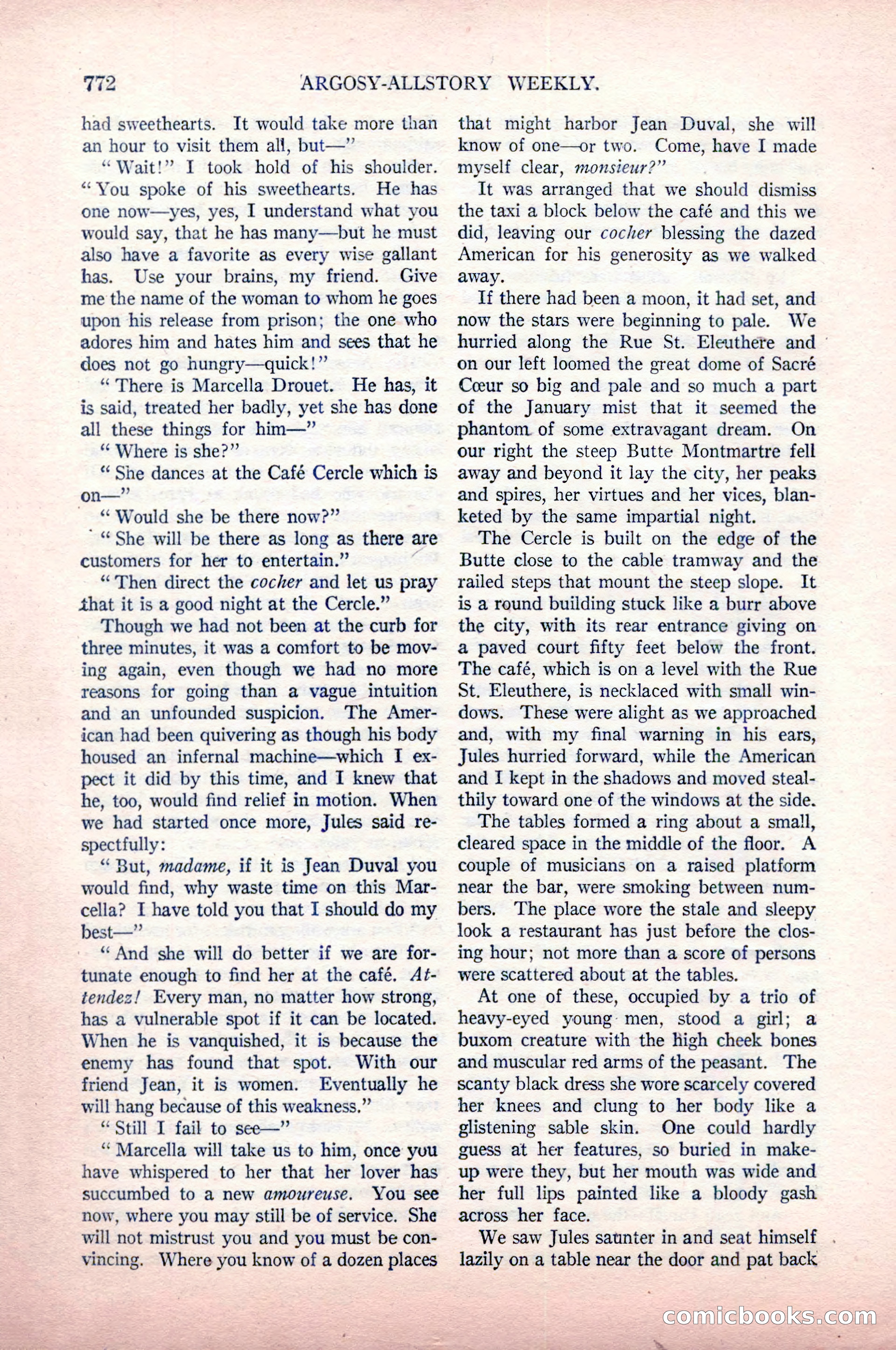 Argosy All-Story Weekly, May 9, 1925 — page 142 of 176