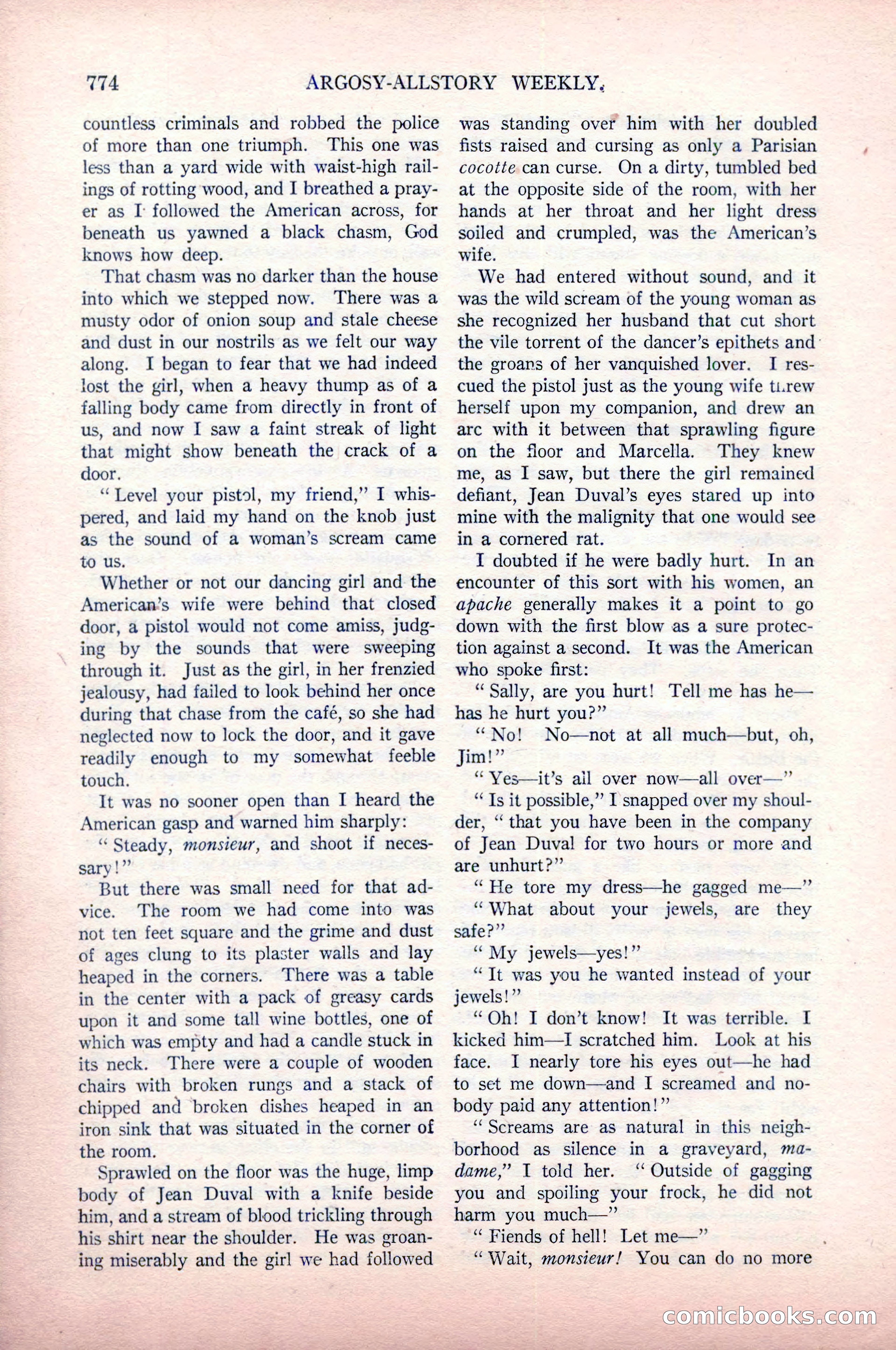 Argosy All-Story Weekly, May 9, 1925 — page 144 of 176