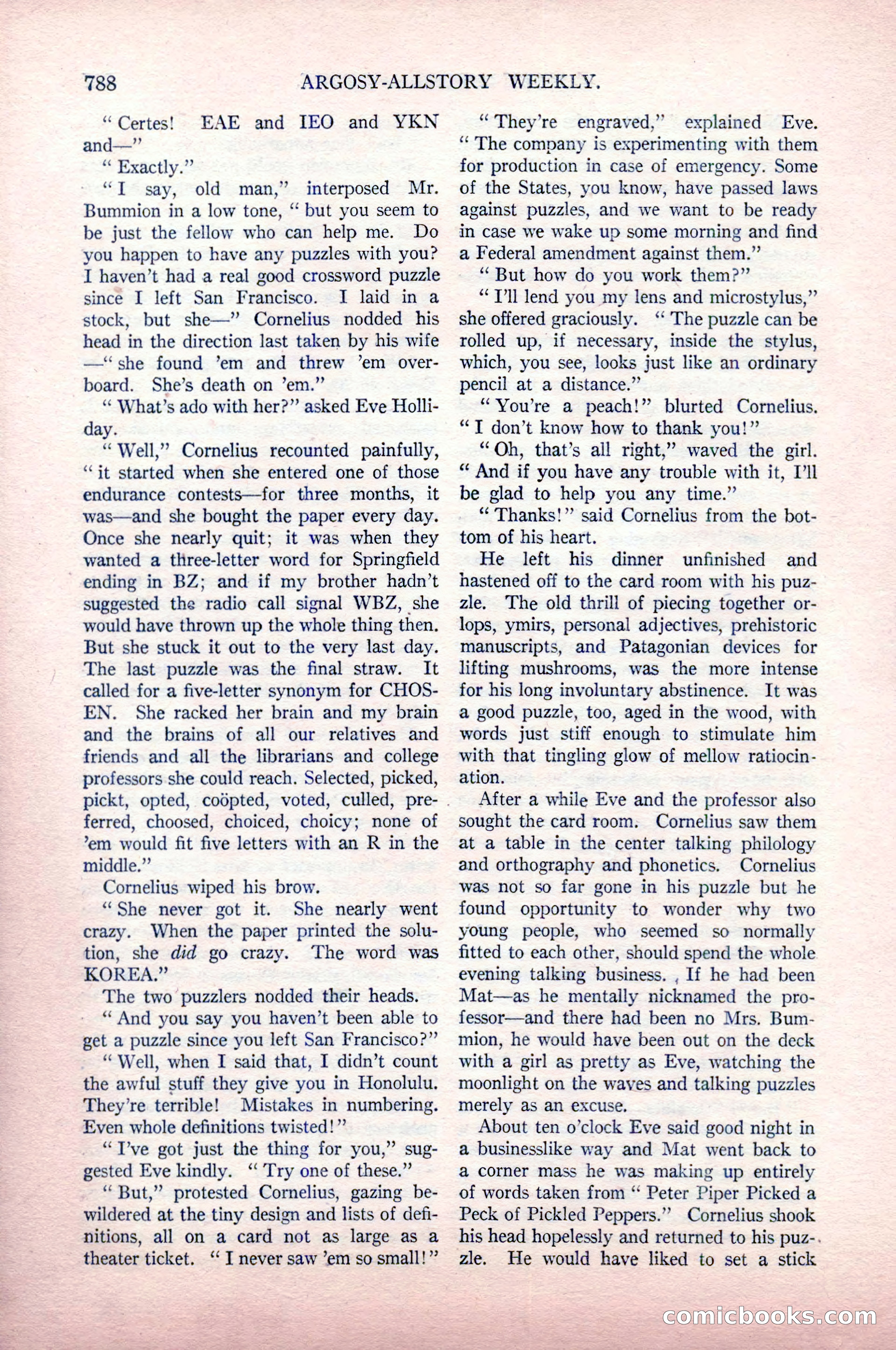 Argosy All-Story Weekly, May 9, 1925 — page 158 of 176