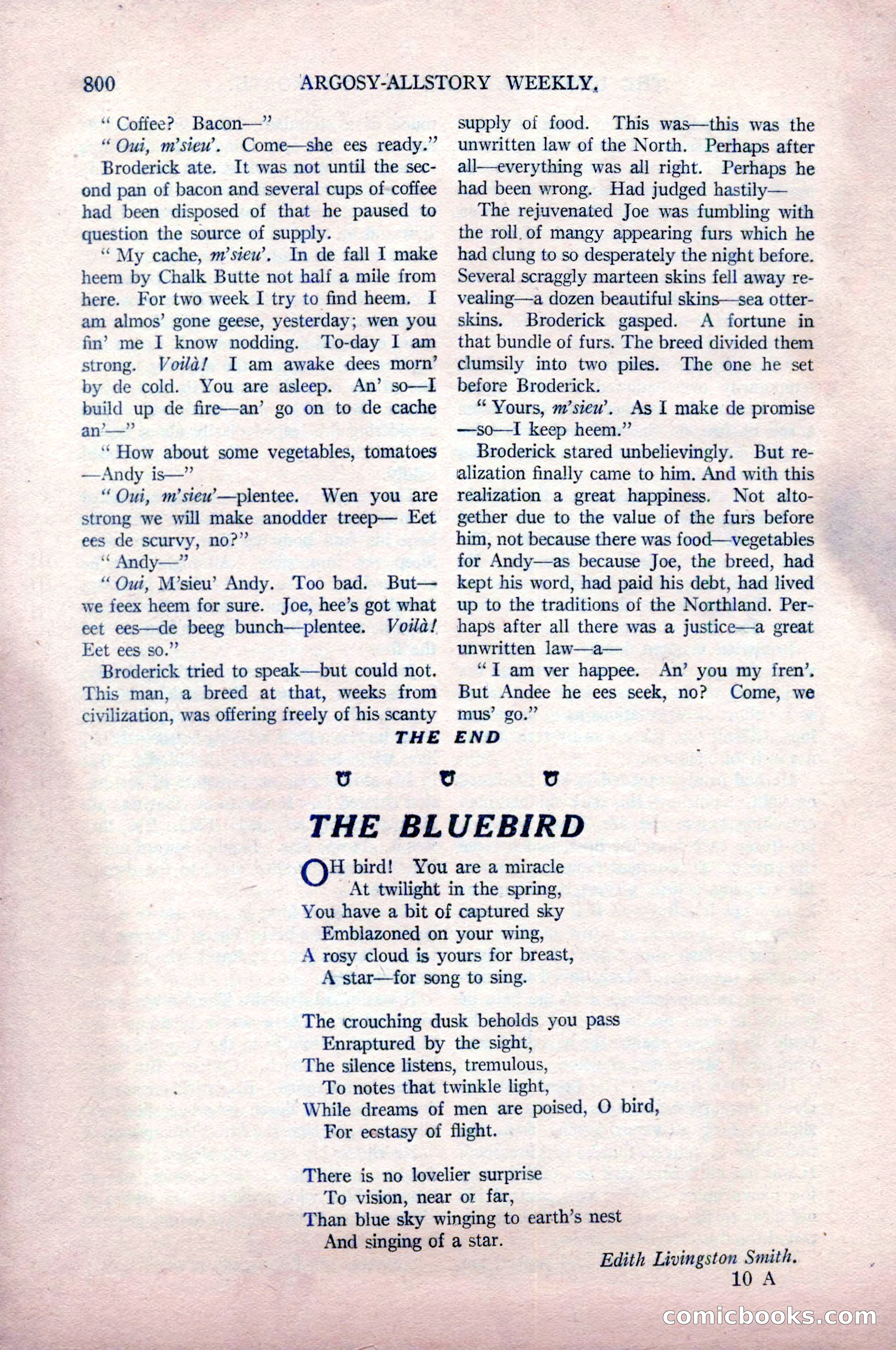 Argosy All-Story Weekly, May 9, 1925 — page 170 of 176