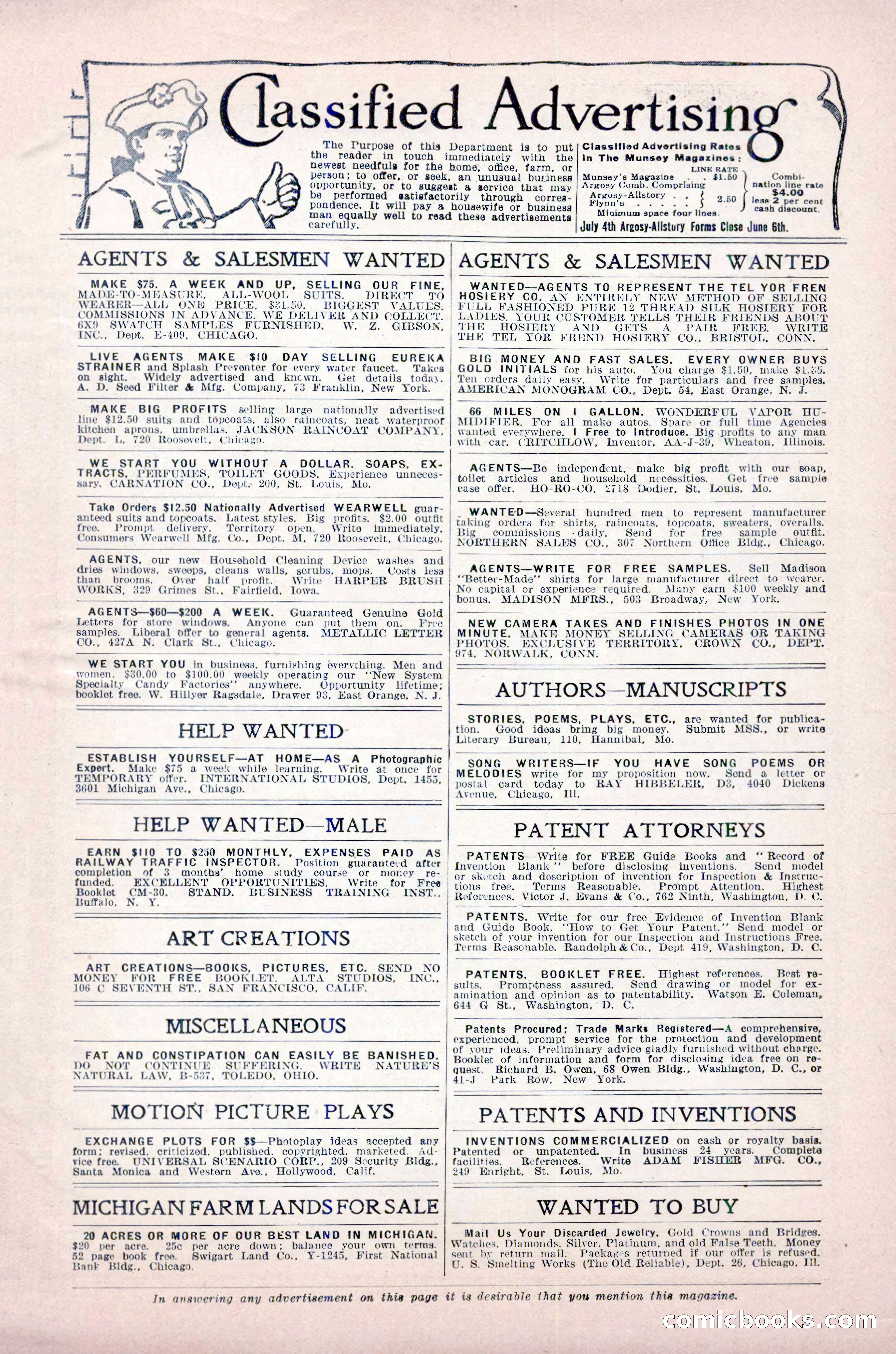 Argosy All-Story Weekly, May 30, 1925 — page 5 of 168