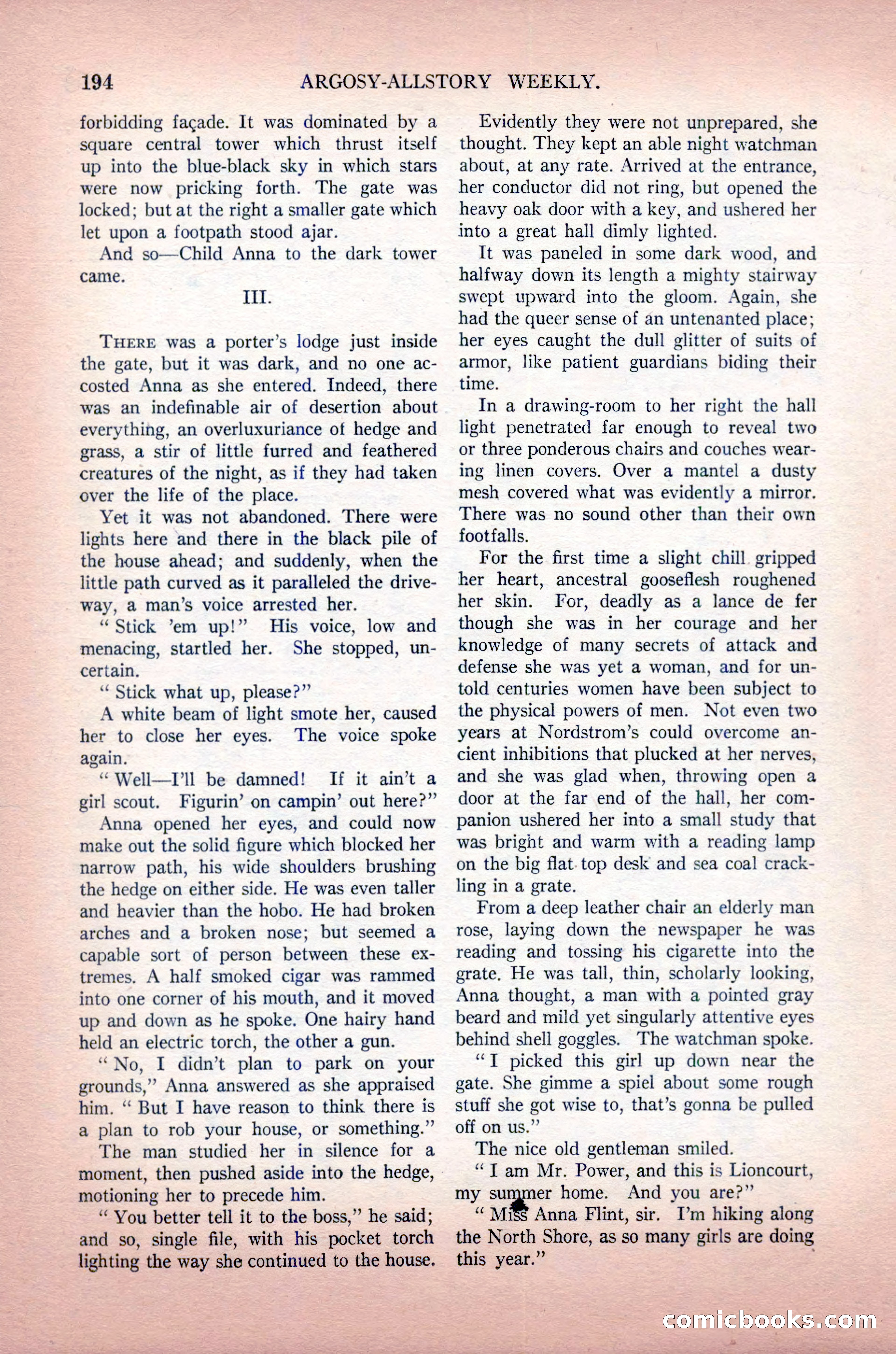 Argosy All-Story Weekly, May 30, 1925 — page 40 of 168