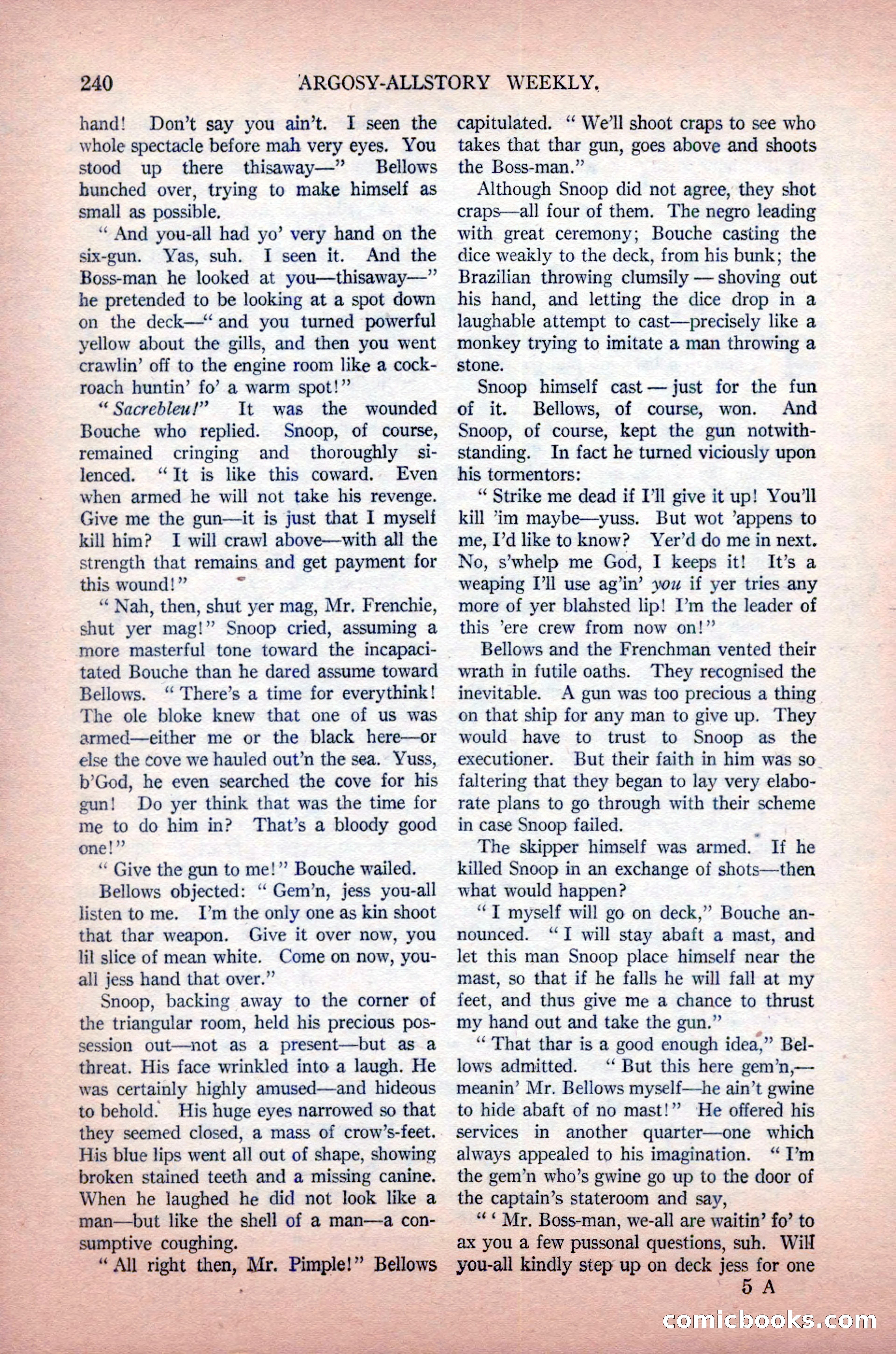 Argosy All-Story Weekly, May 30, 1925 — page 86 of 168
