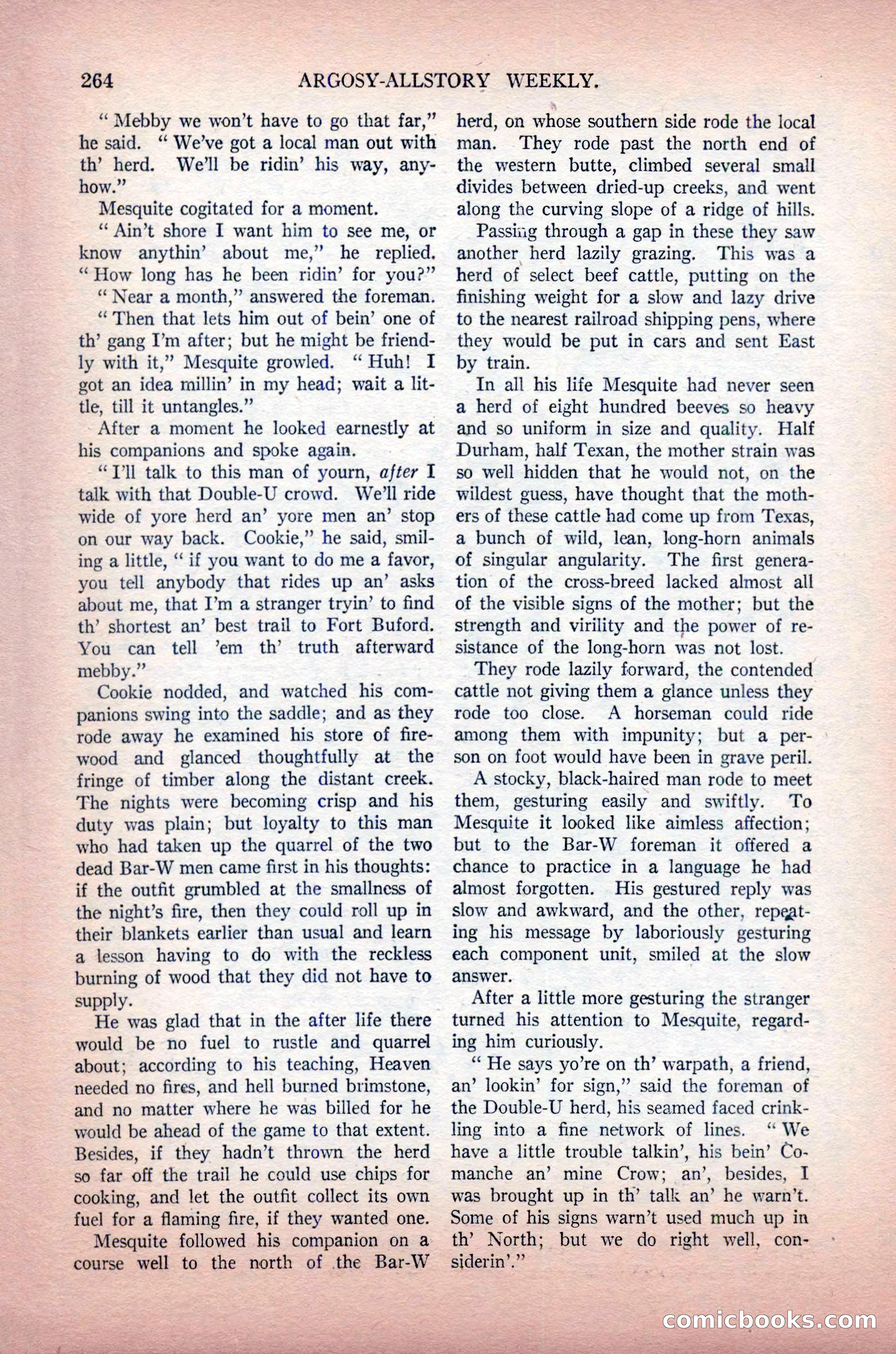 Argosy All-Story Weekly, May 30, 1925 — page 110 of 168