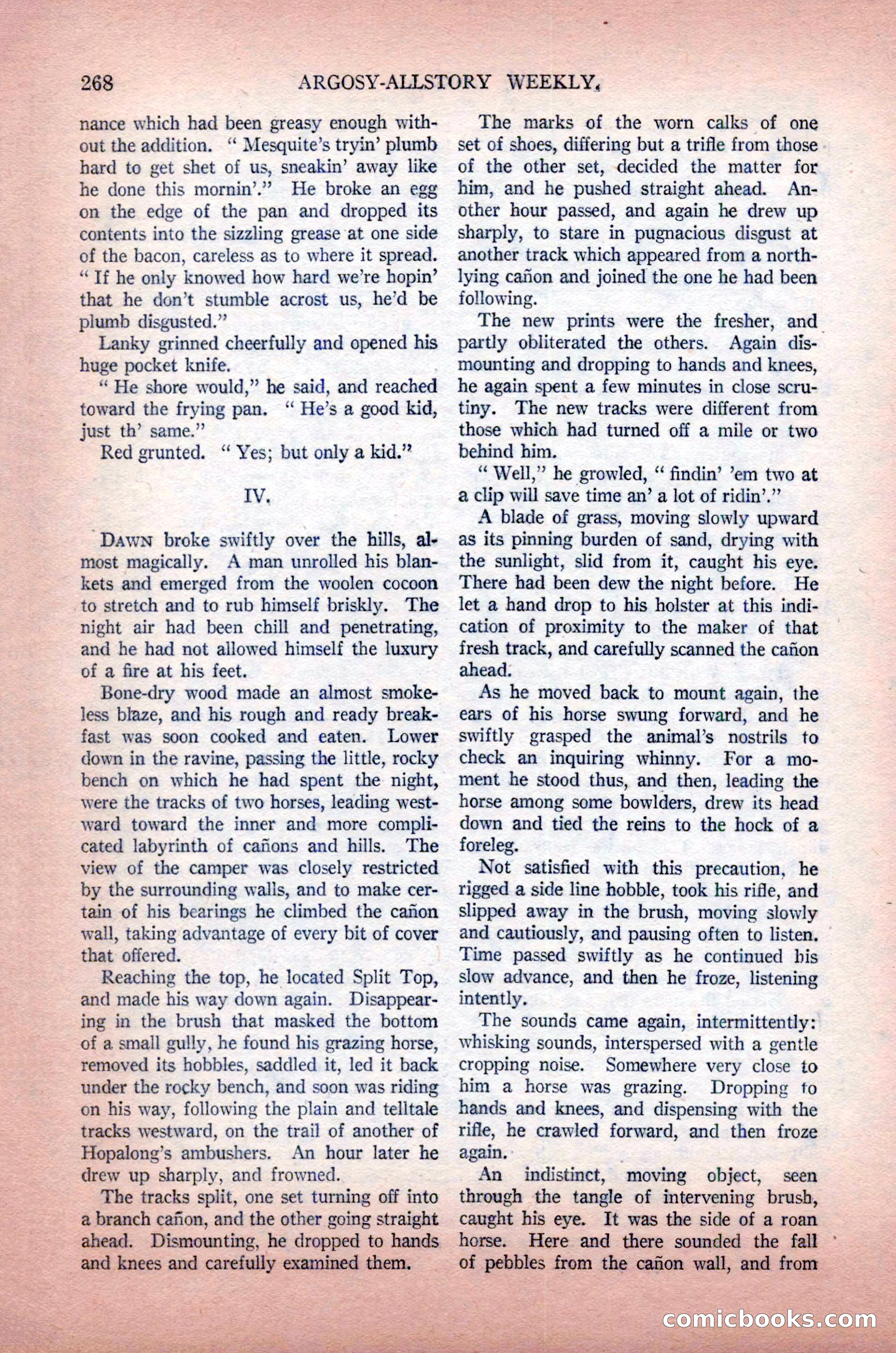 Argosy All-Story Weekly, May 30, 1925 — page 114 of 168
