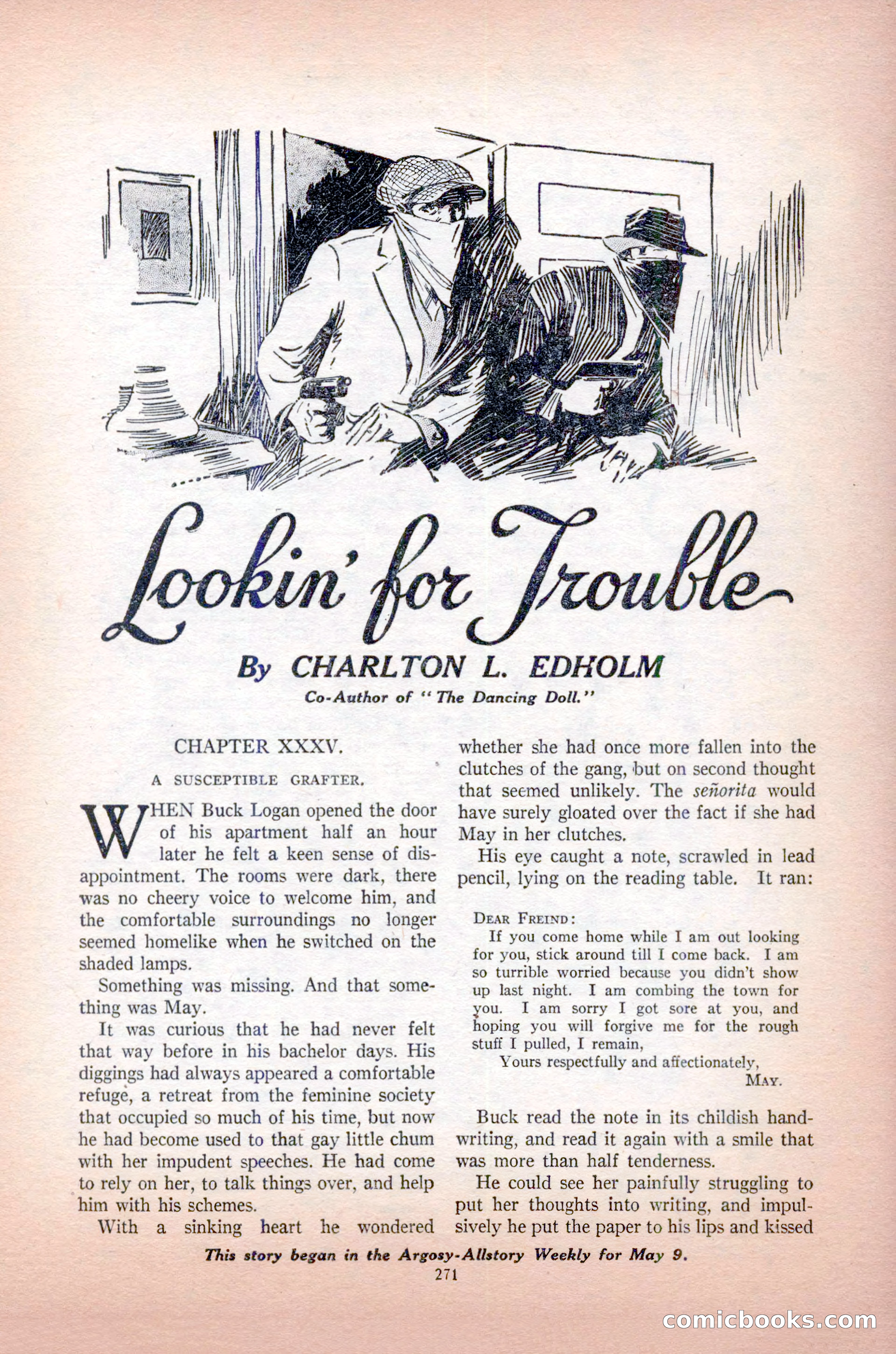 Argosy All-Story Weekly, May 30, 1925 — page 117 of 168