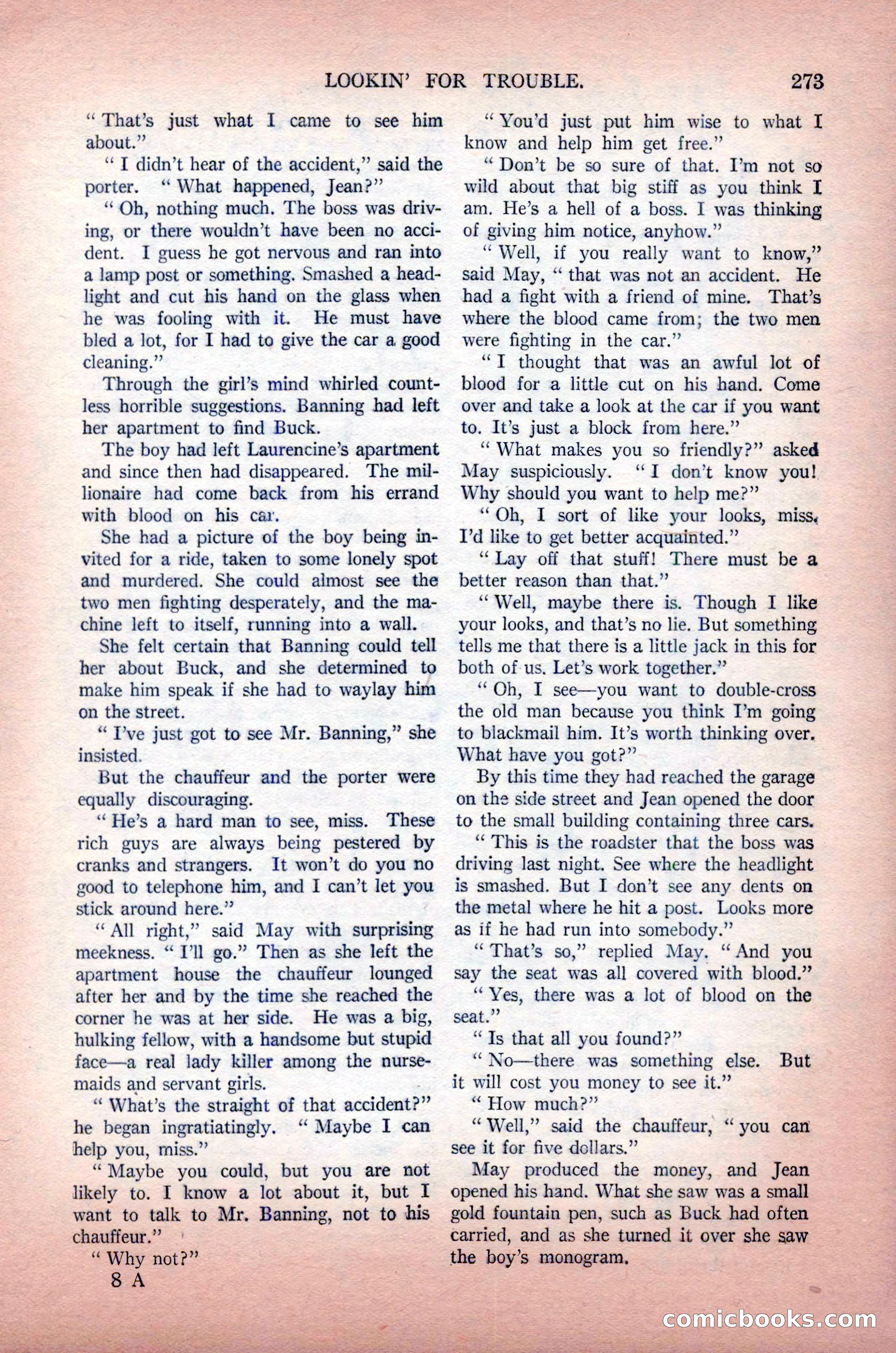 Argosy All-Story Weekly, May 30, 1925 — page 119 of 168