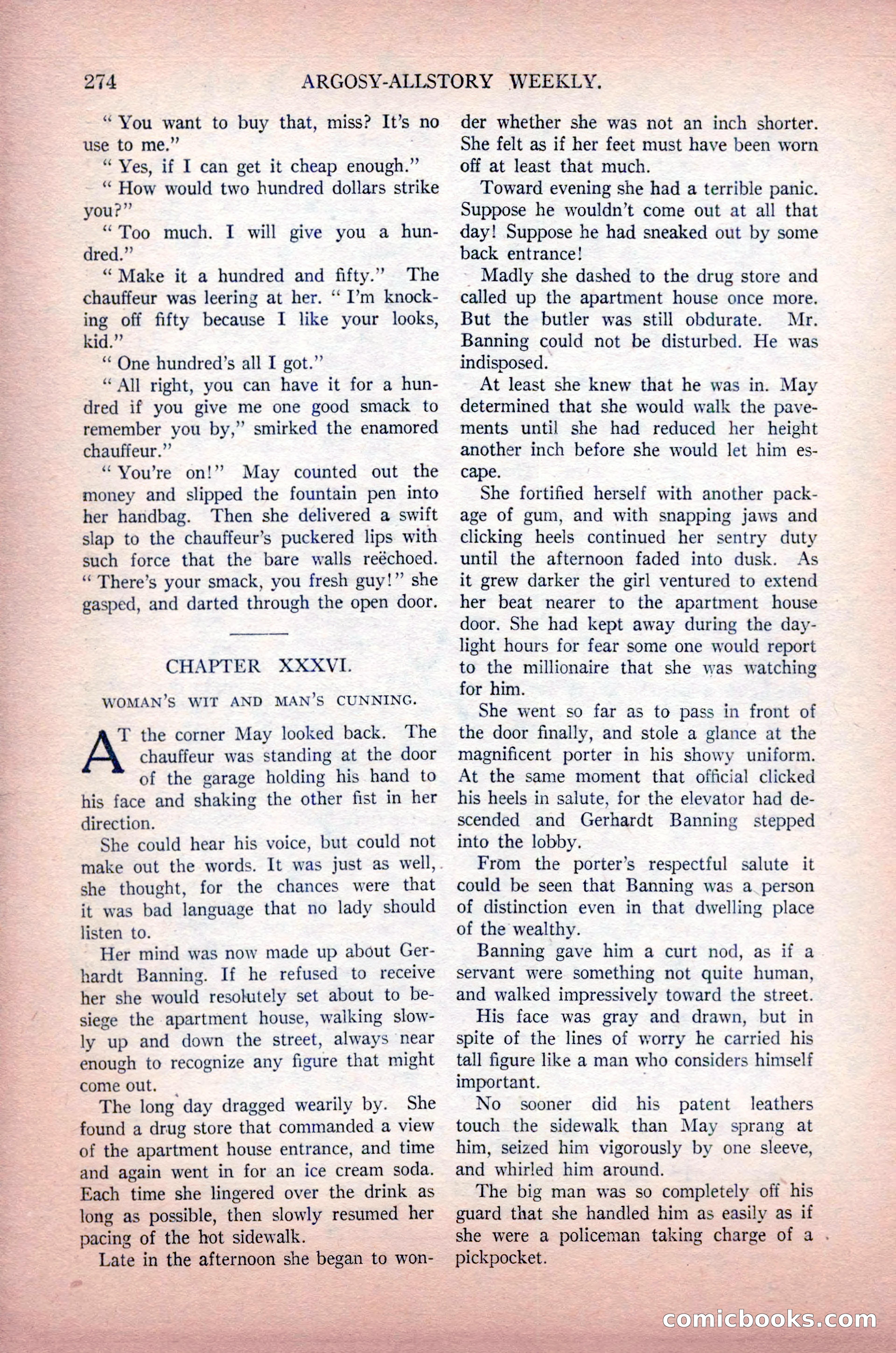 Argosy All-Story Weekly, May 30, 1925 — page 120 of 168