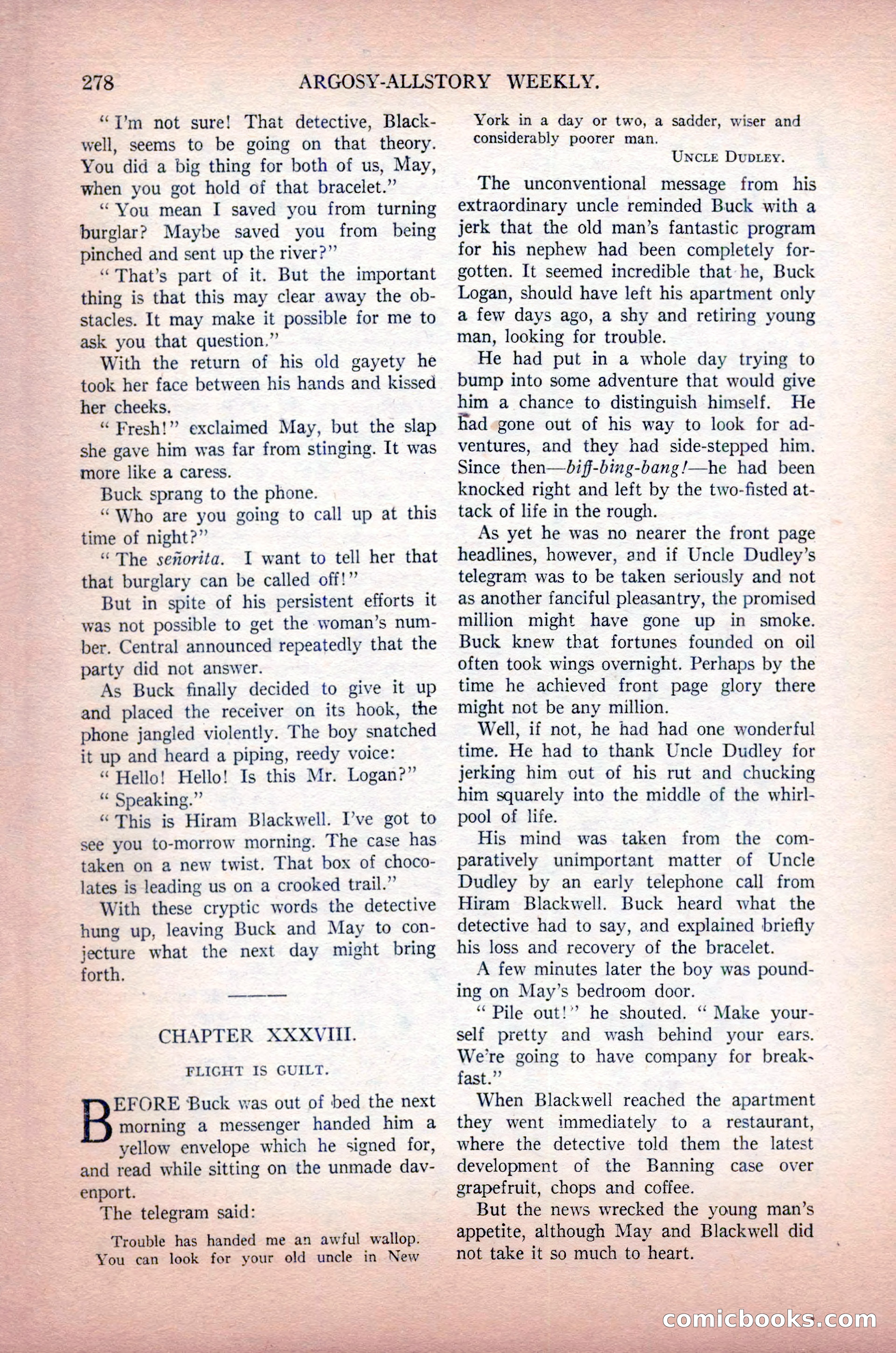 Argosy All-Story Weekly, May 30, 1925 — page 124 of 168