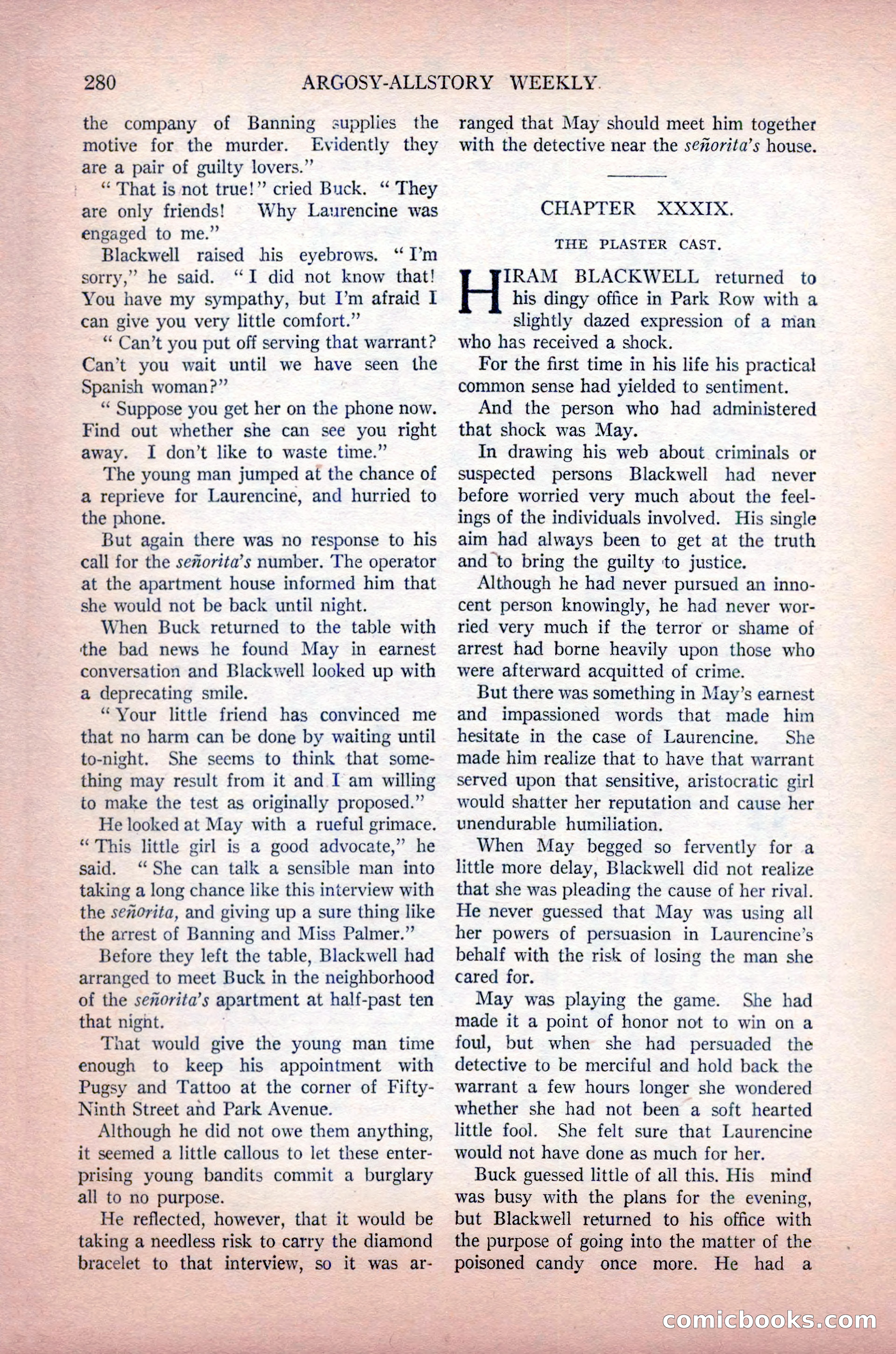 Argosy All-Story Weekly, May 30, 1925 — page 126 of 168