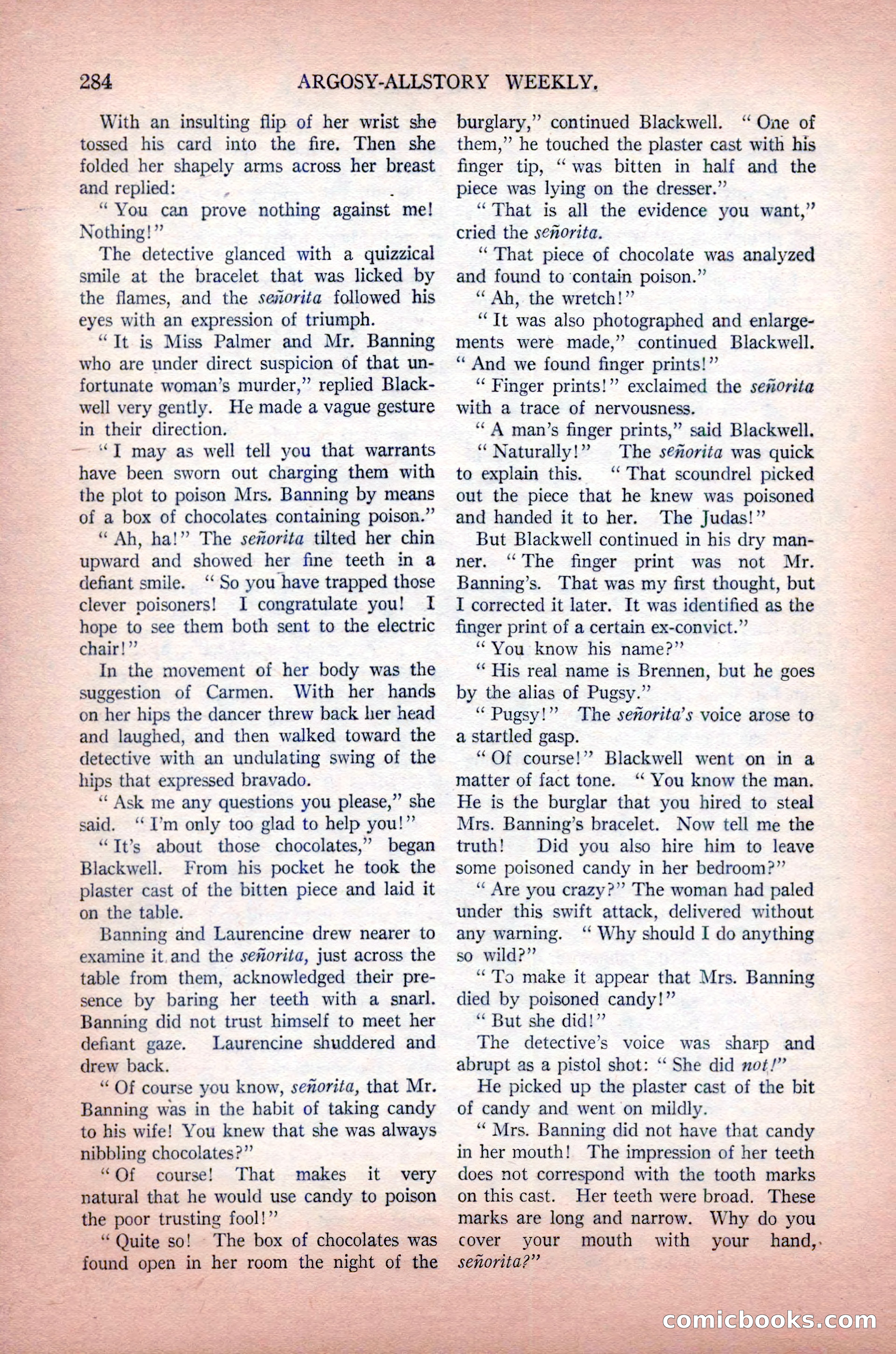 Argosy All-Story Weekly, May 30, 1925 — page 130 of 168
