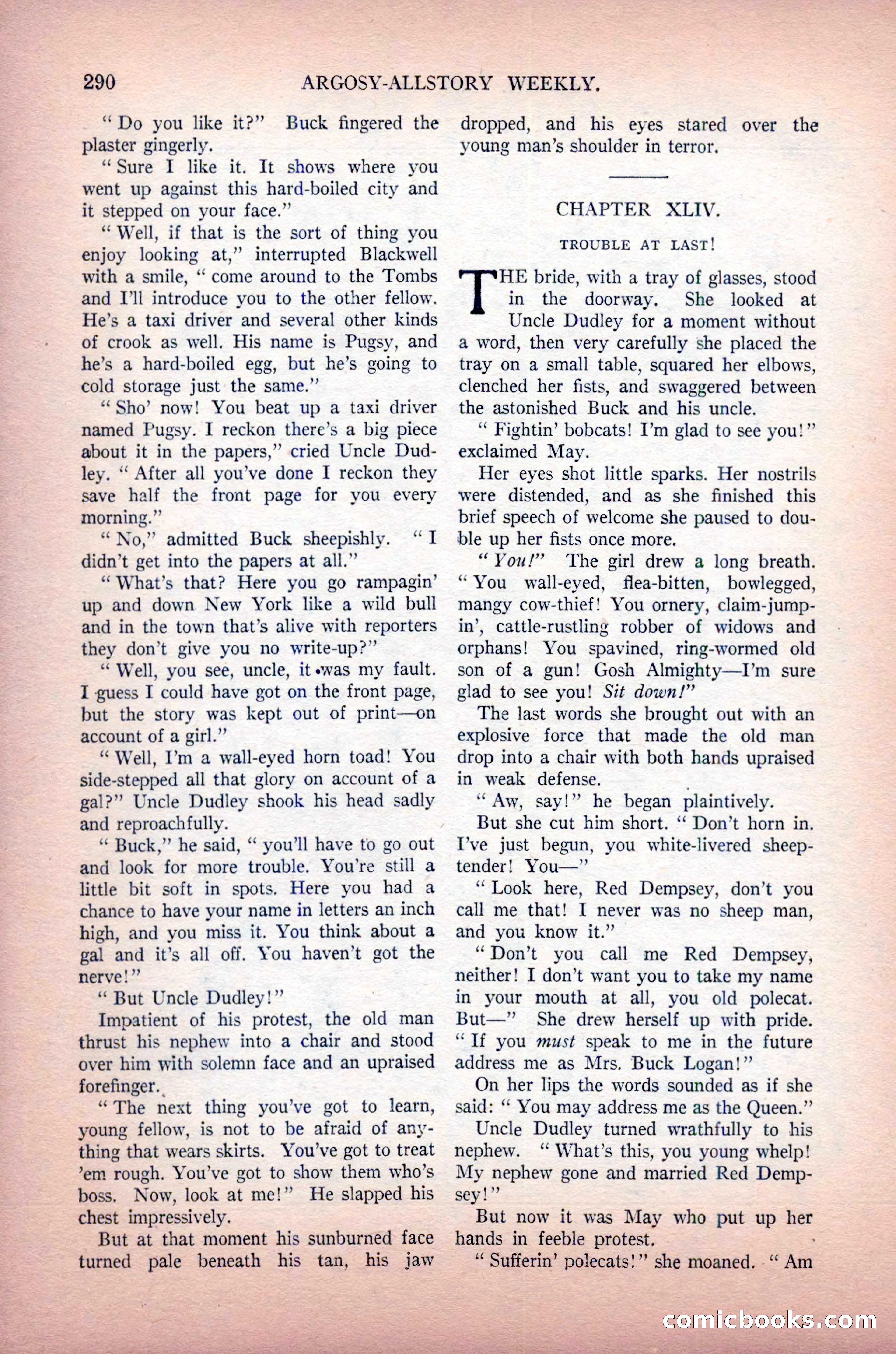 Argosy All-Story Weekly, May 30, 1925 — page 136 of 168