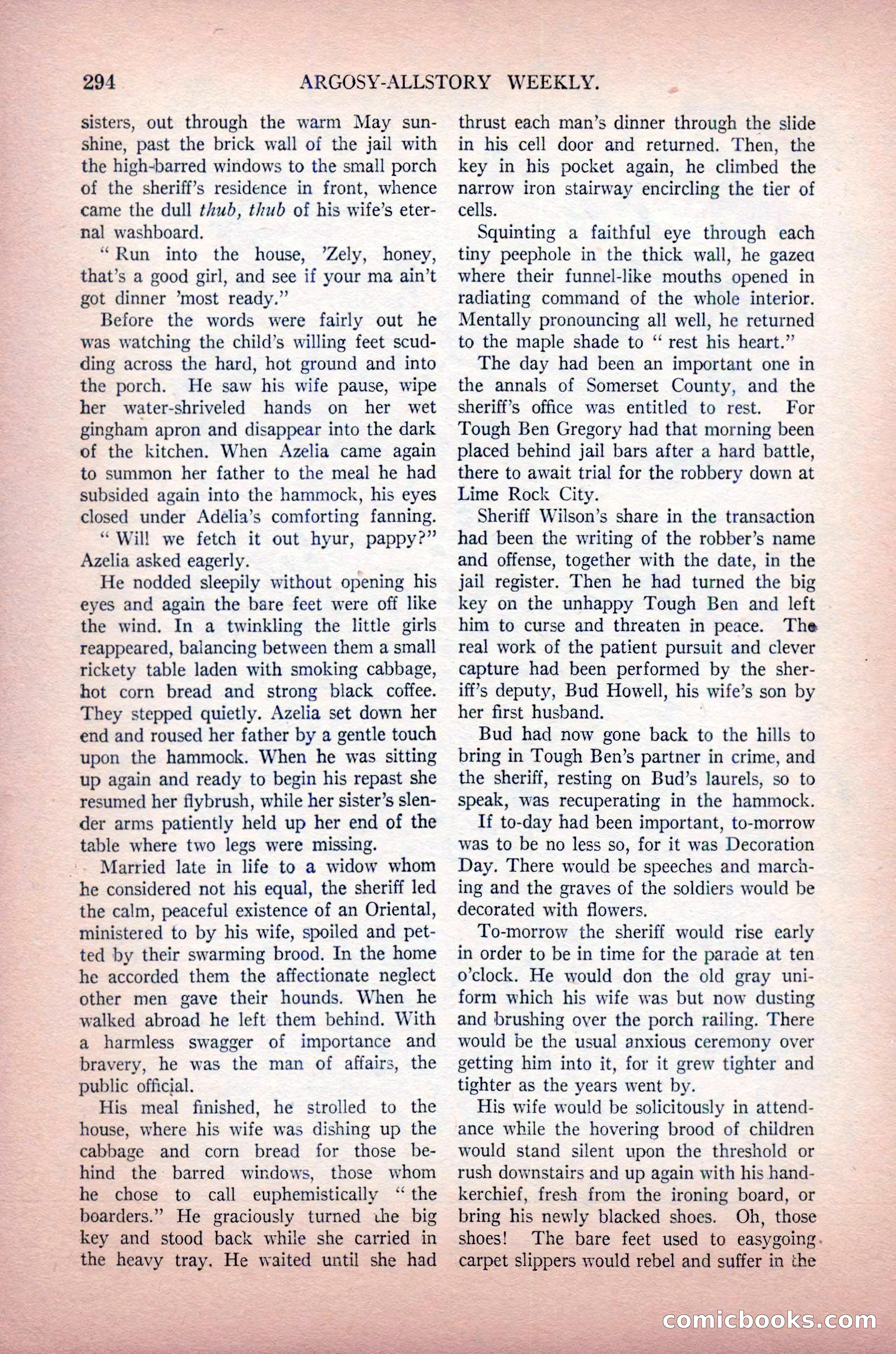 Argosy All-Story Weekly, May 30, 1925 — page 140 of 168