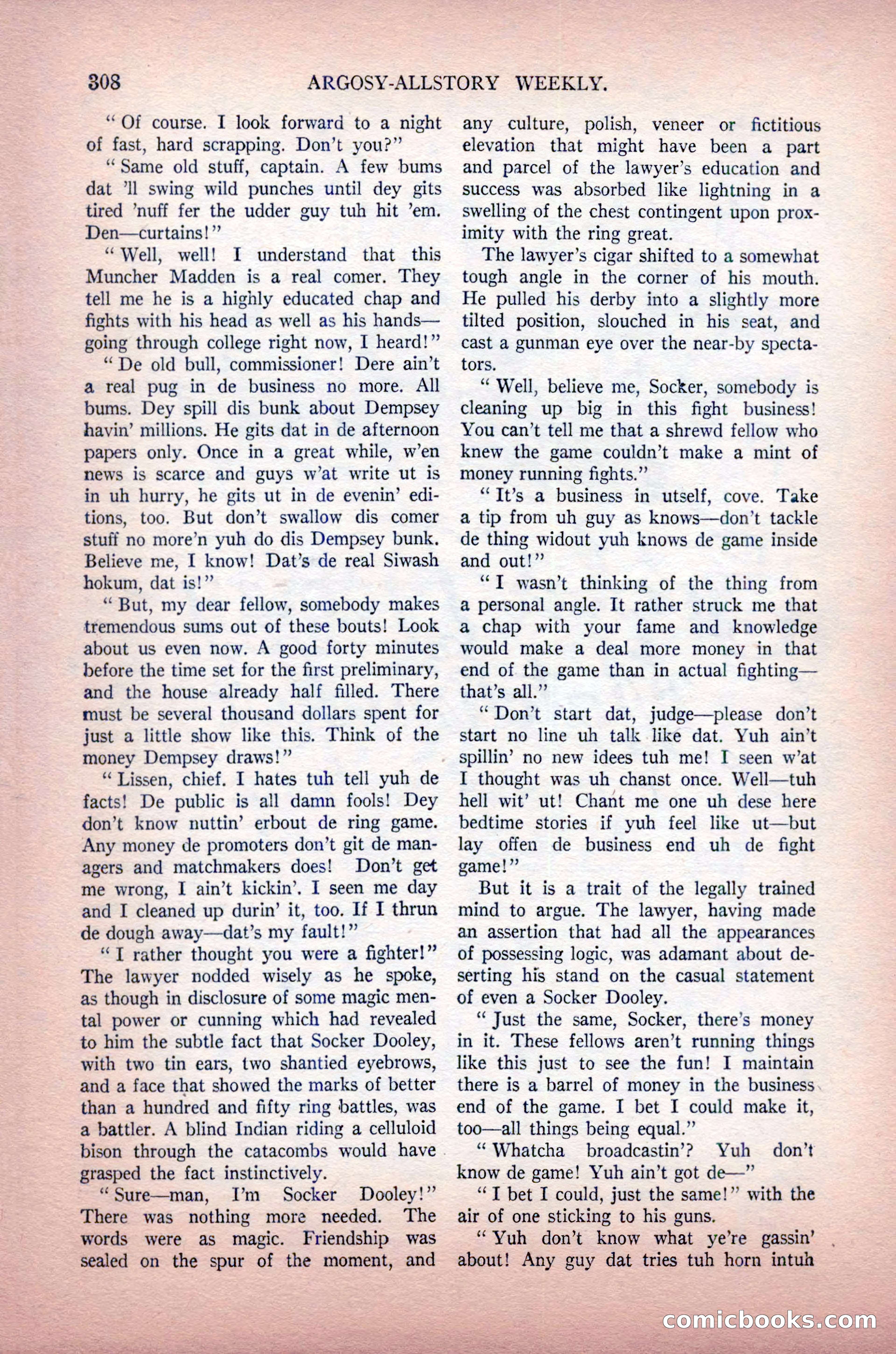 Argosy All-Story Weekly, May 30, 1925 — page 154 of 168