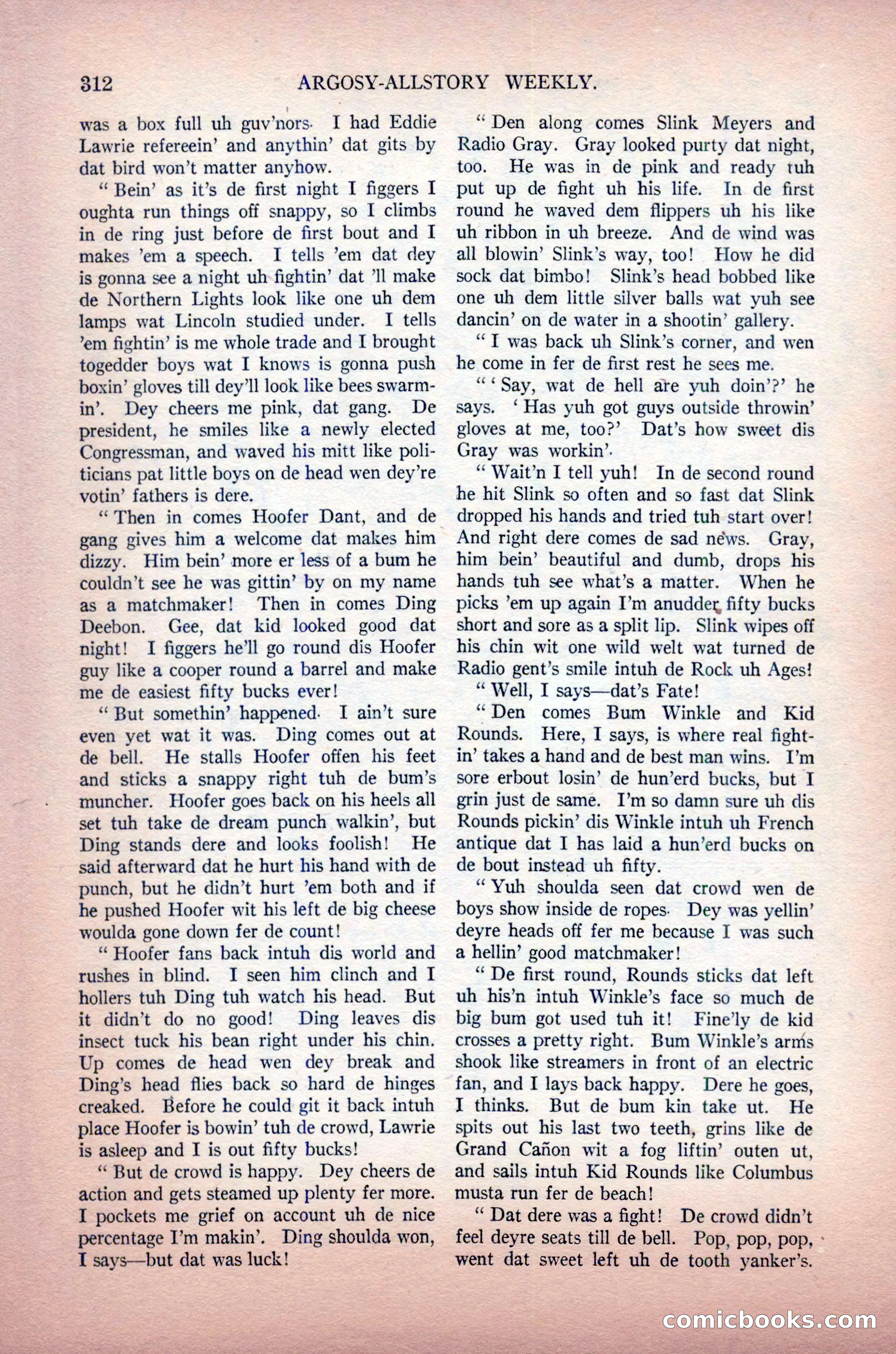 Argosy All-Story Weekly, May 30, 1925 — page 158 of 168