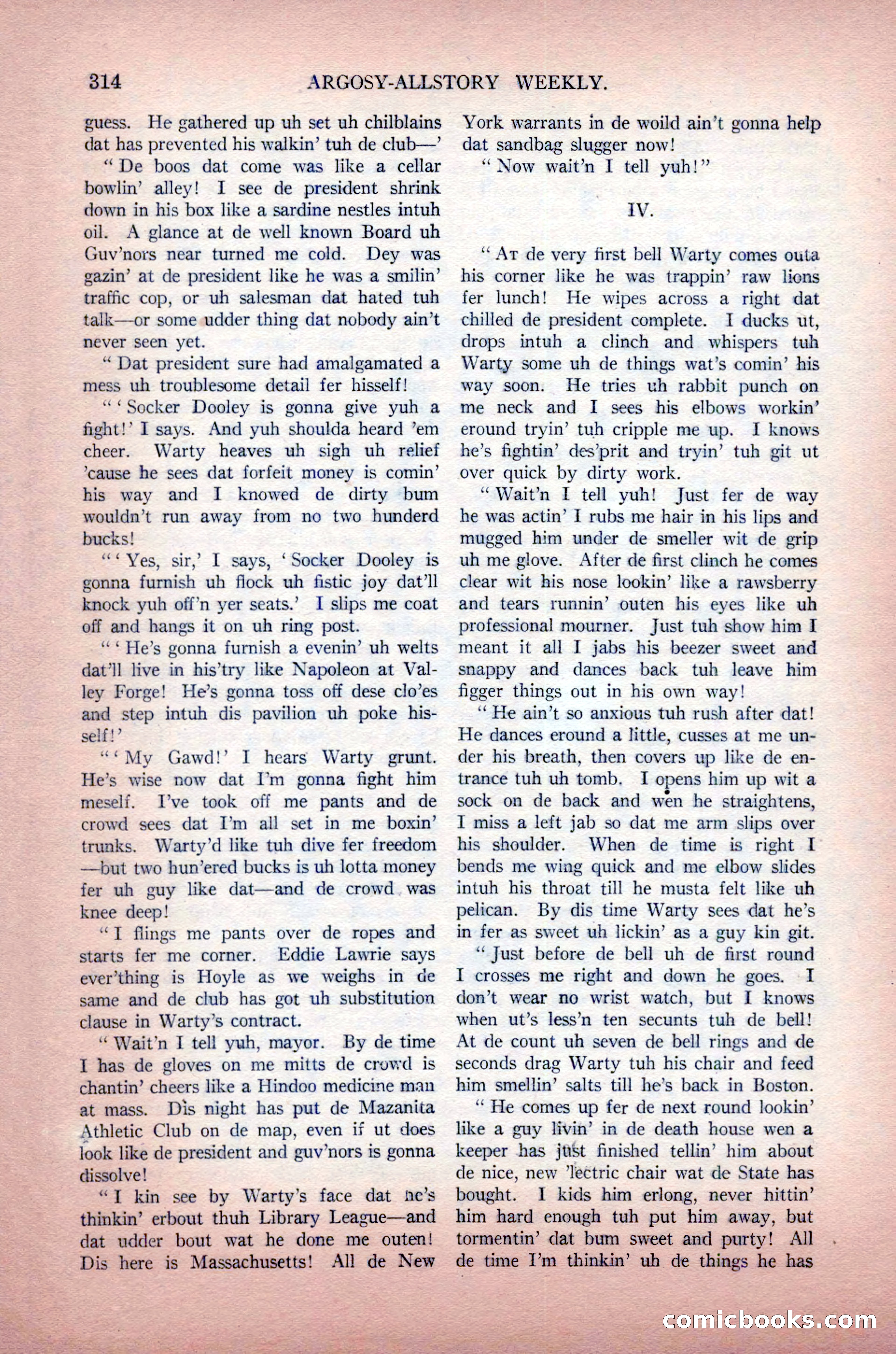 Argosy All-Story Weekly, May 30, 1925 — page 160 of 168