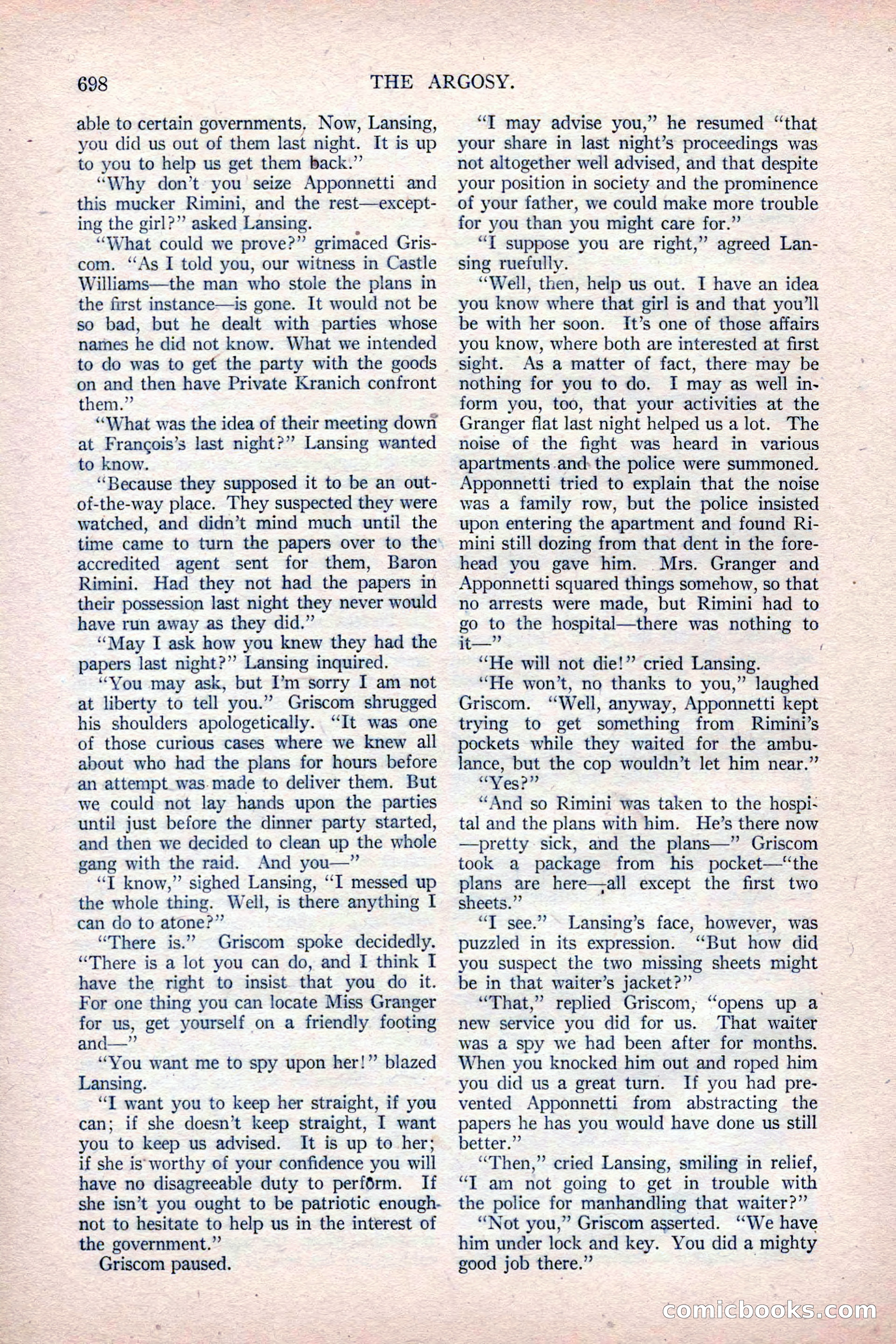 The Argosy, Vol. 81, No. 4 — page 132 of 216
