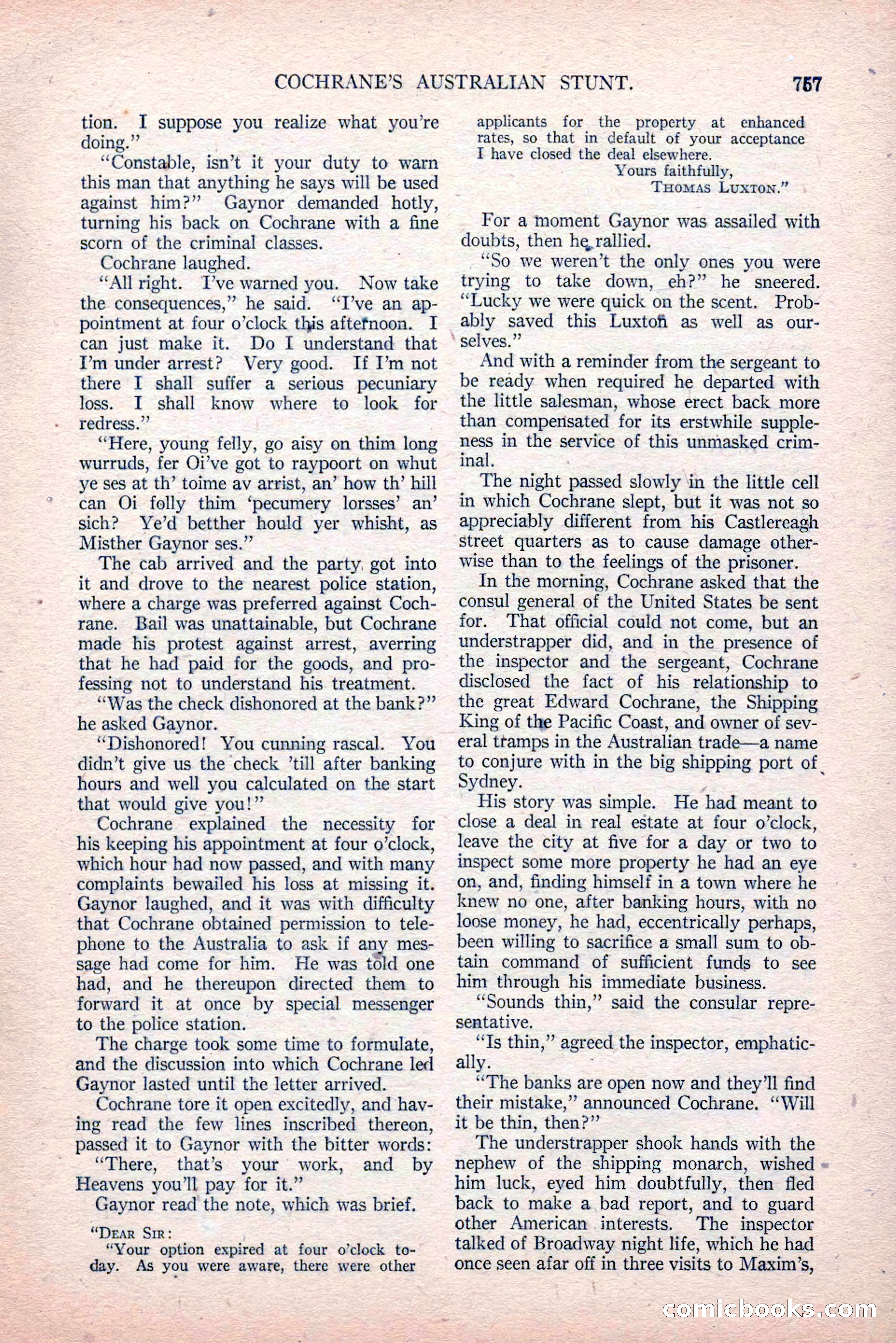 The Argosy, Vol. 81, No. 4 — page 191 of 216