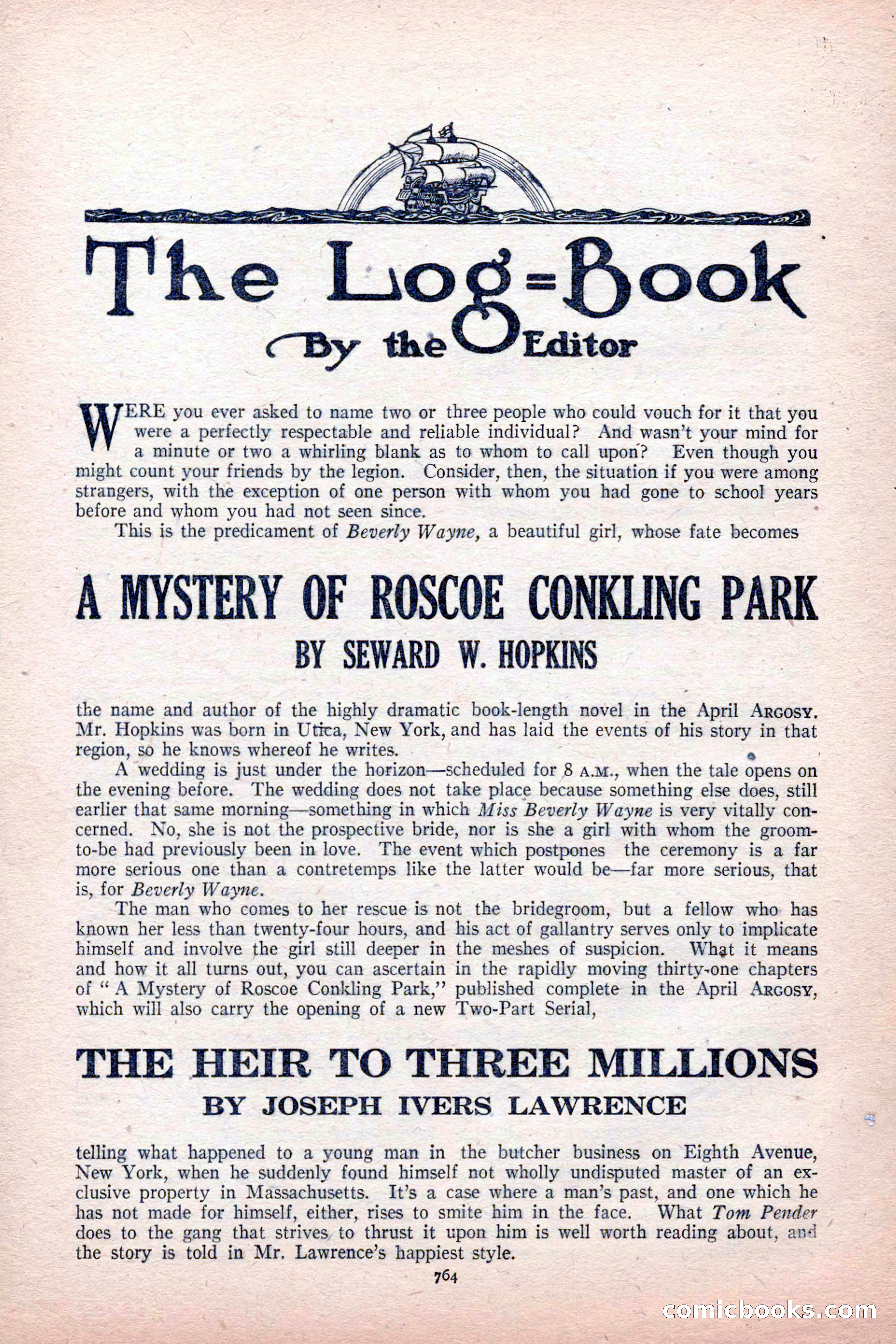 The Argosy, Vol. 81, No. 4 — page 198 of 216