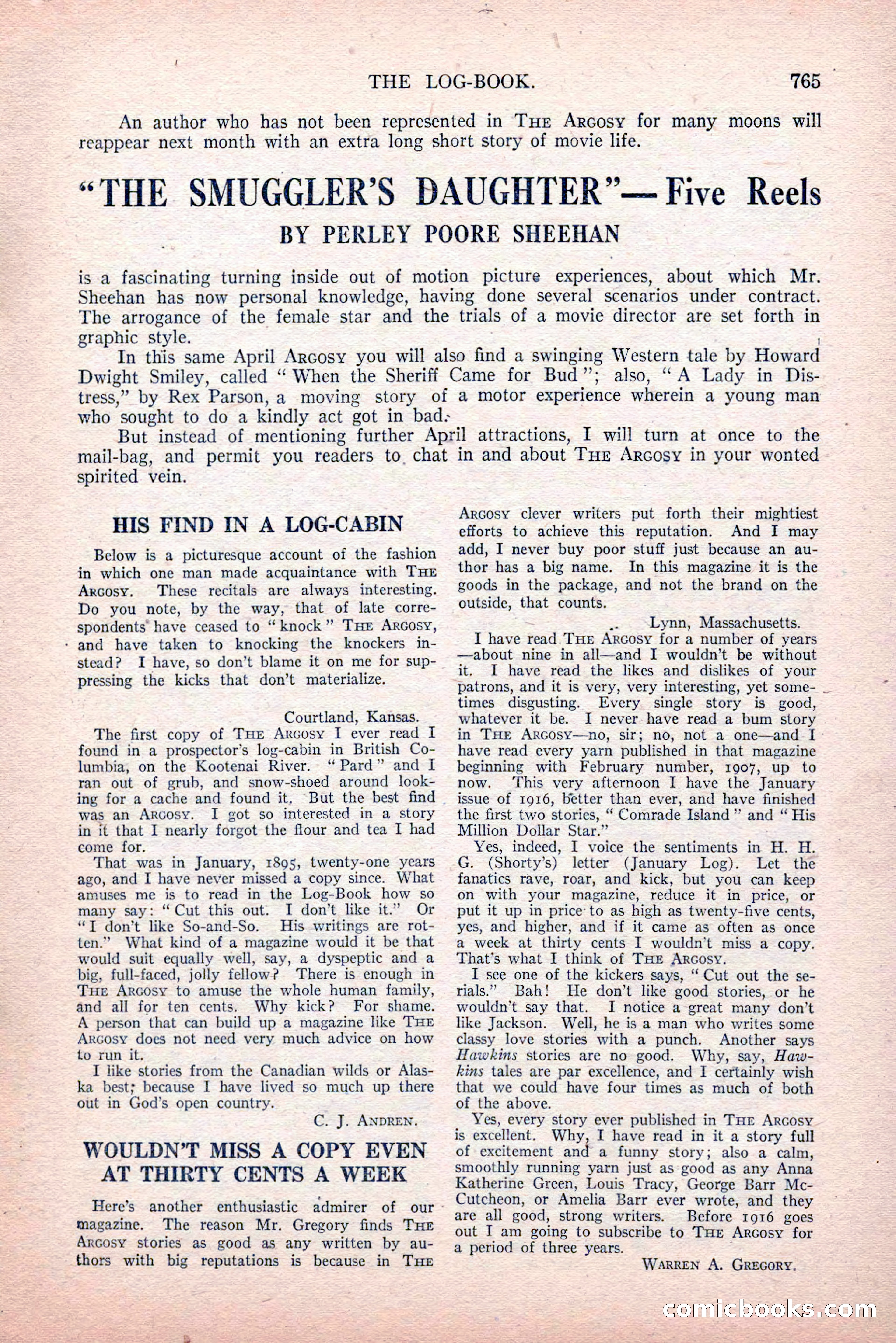 The Argosy, Vol. 81, No. 4 — page 199 of 216