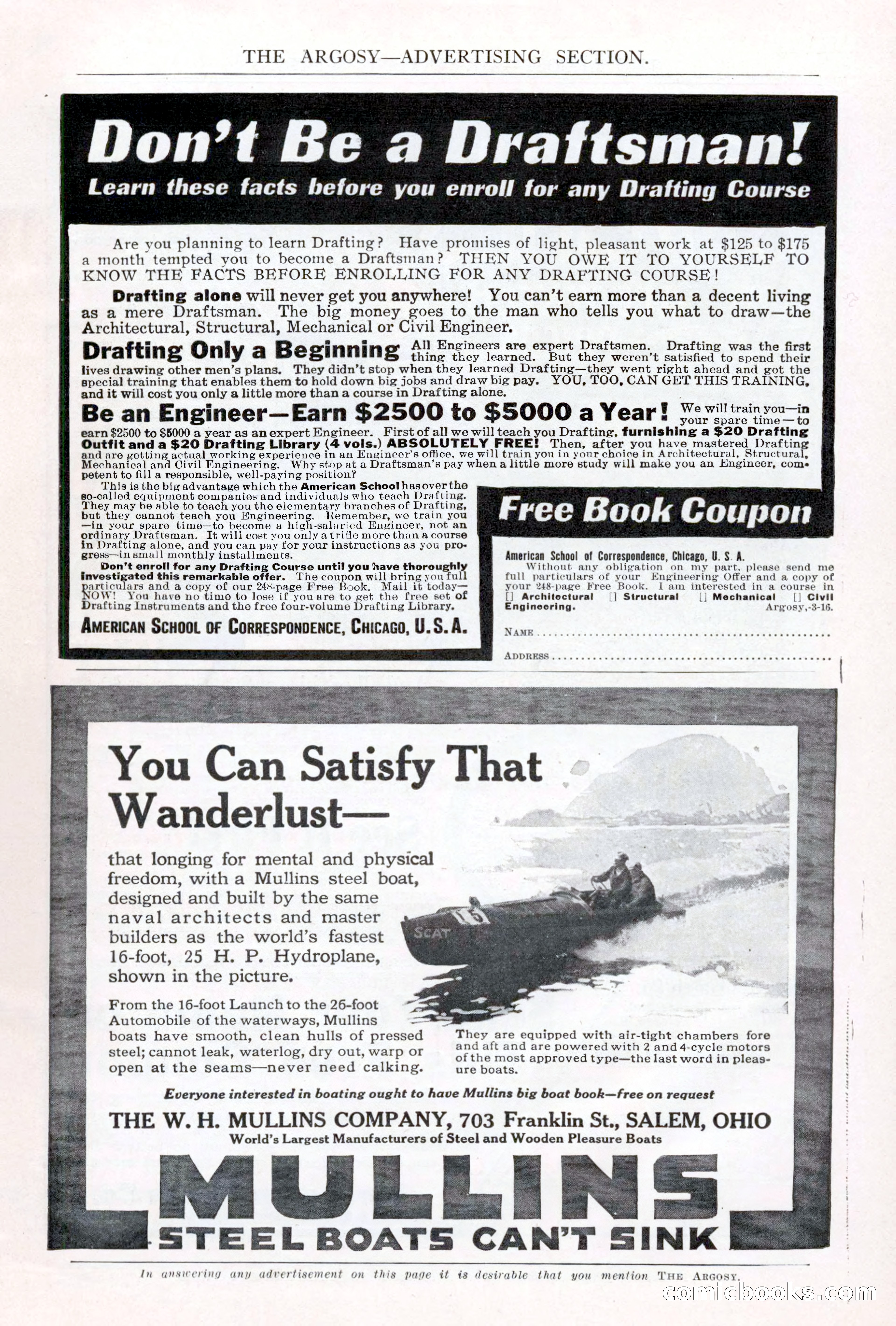 The Argosy, Vol. 81, No. 4 — page 213 of 216