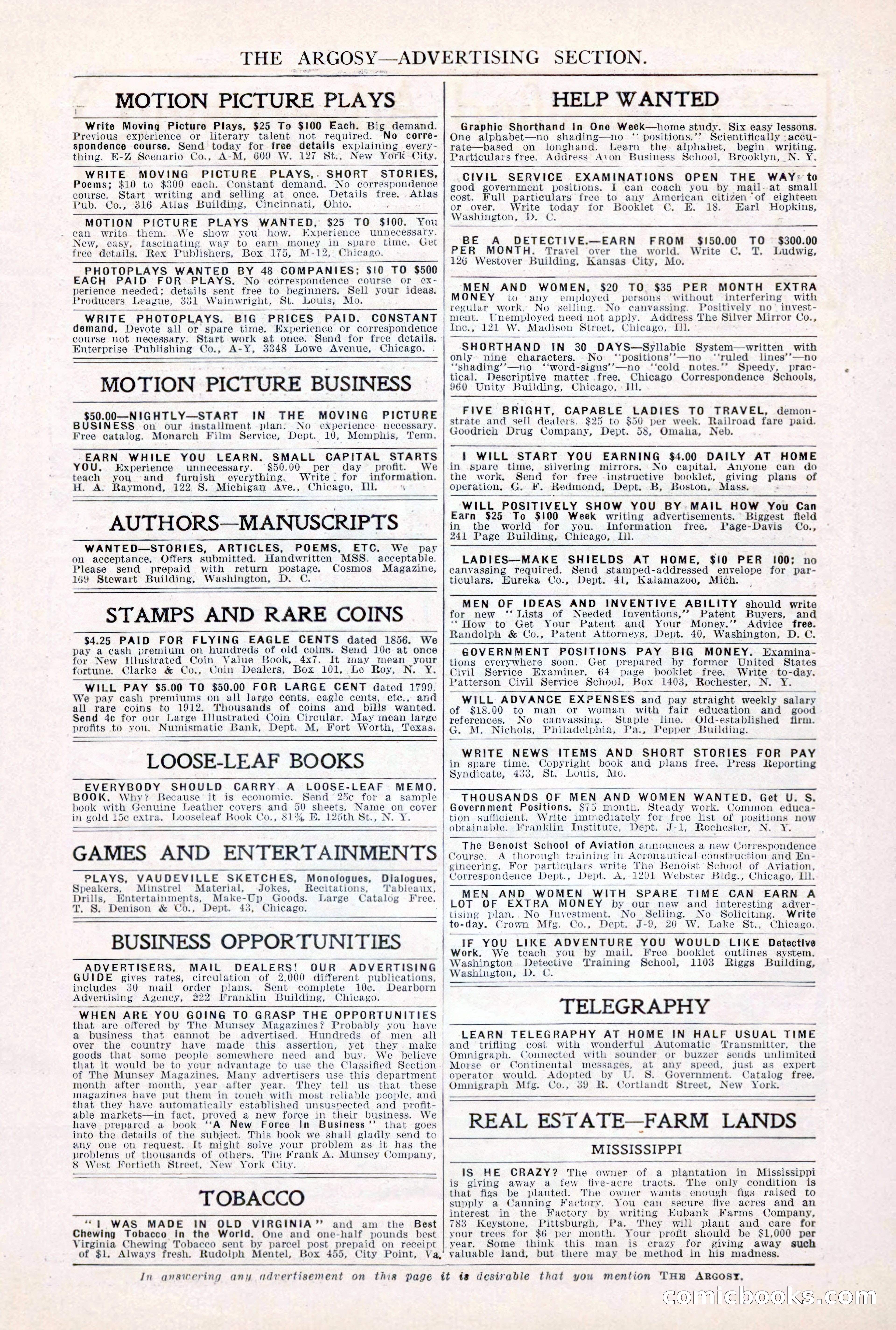 The Argosy, Vol. 82 No. 2 — page 7 of 216