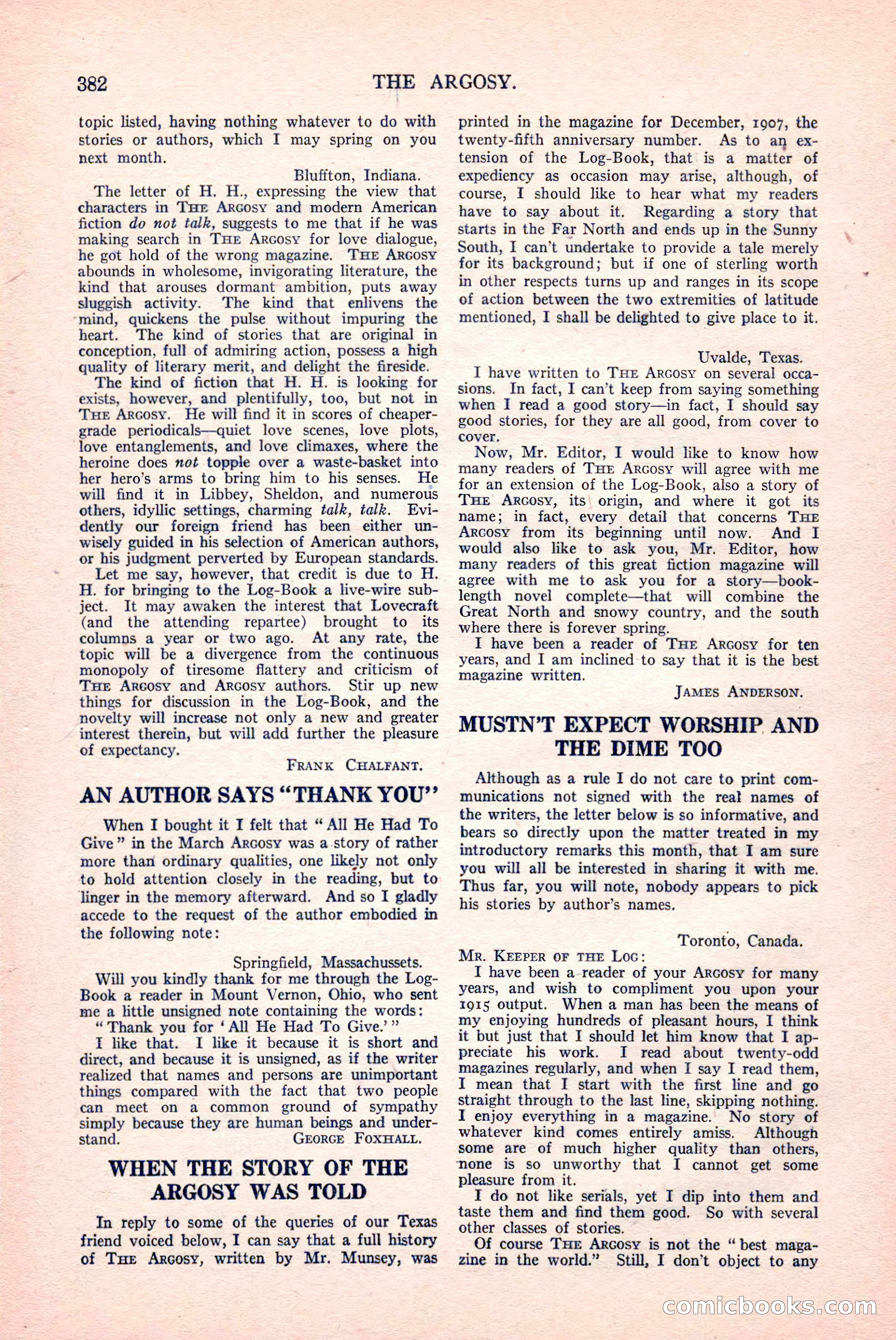 The Argosy, Vol. 82 No. 2 — page 200 of 216
