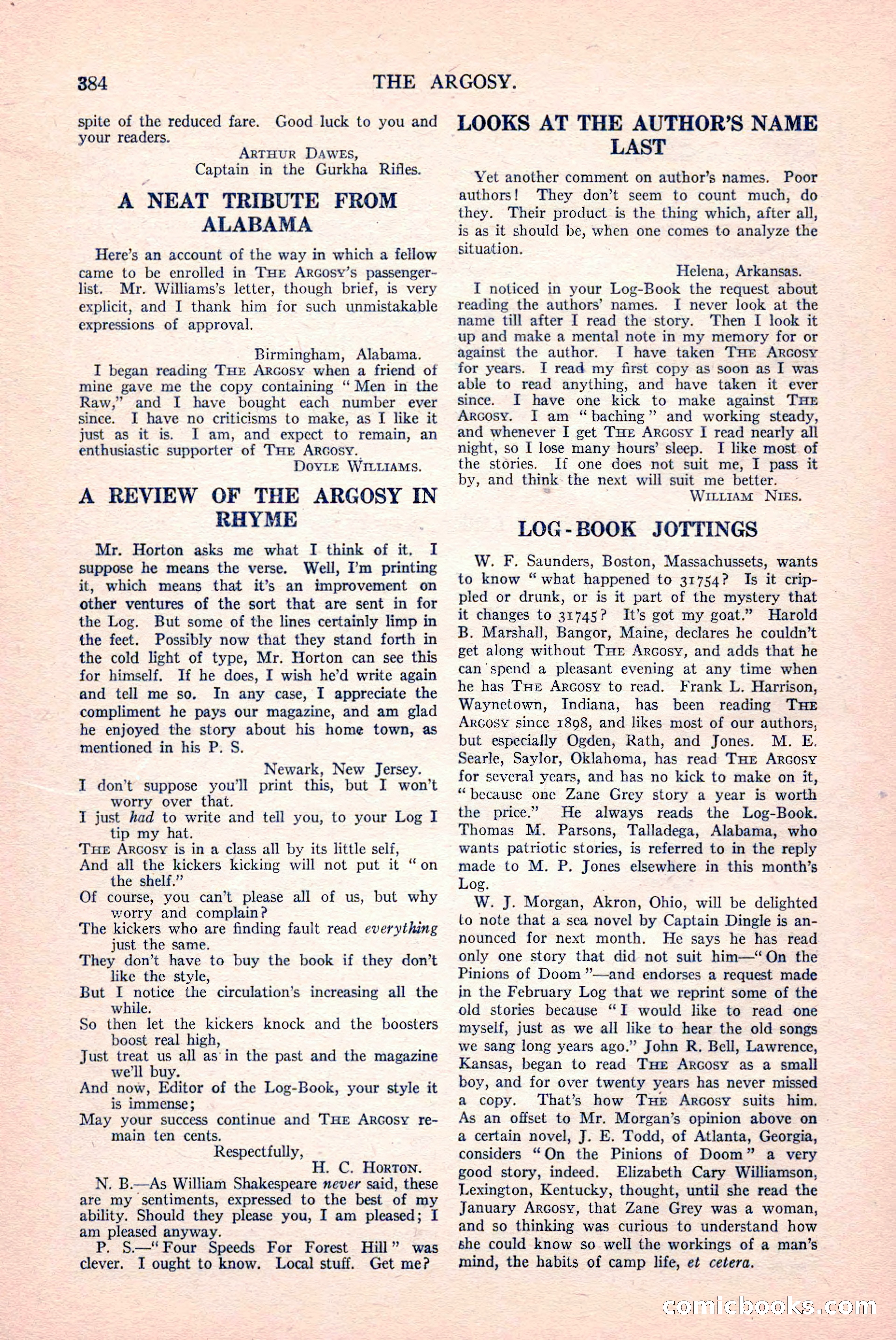 The Argosy, Vol. 82 No. 2 — page 202 of 216