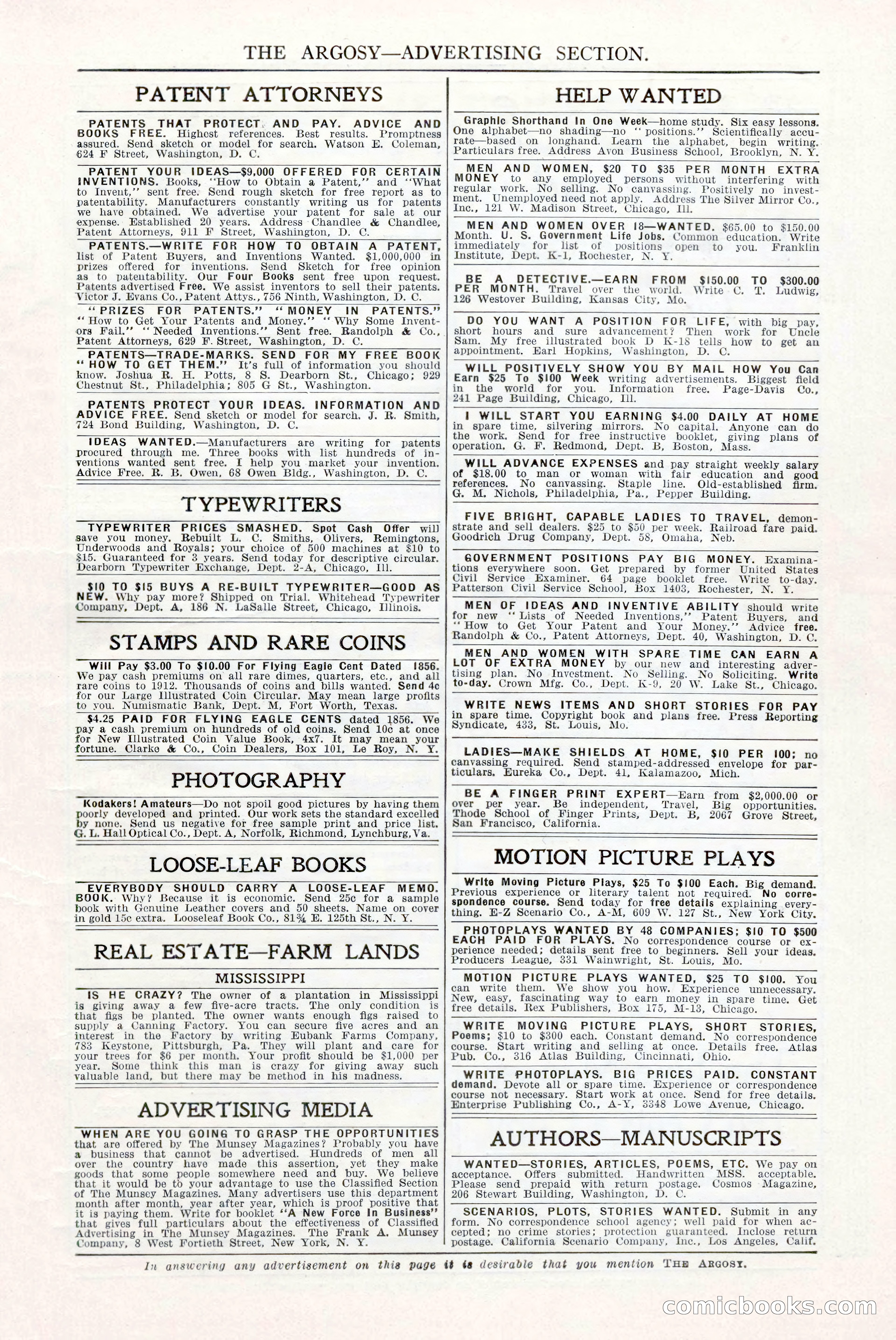The Argosy, Vol. 82, No. 3 — page 7 of 212