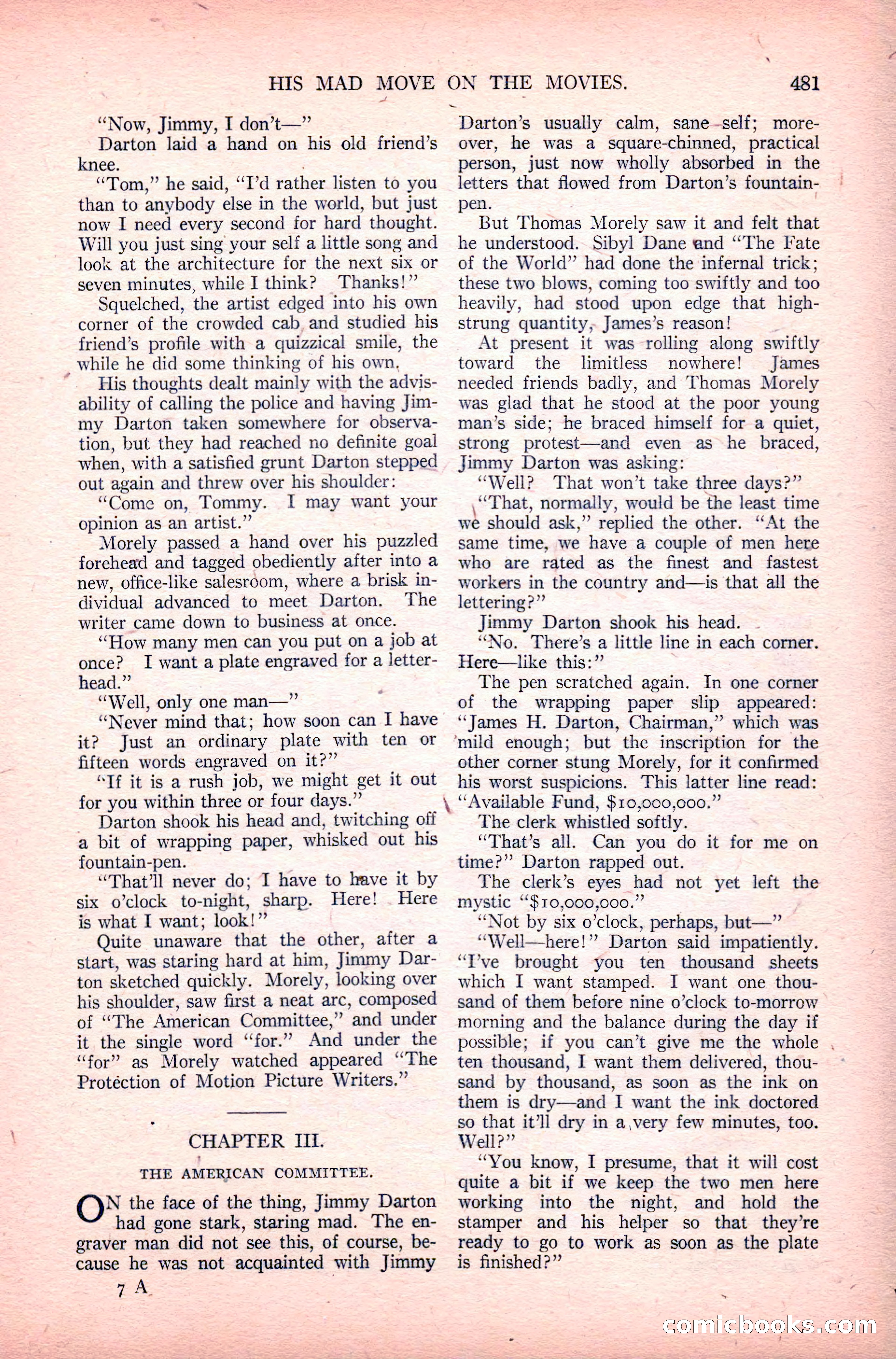 The Argosy, Vol. 82, No. 3 — page 107 of 212