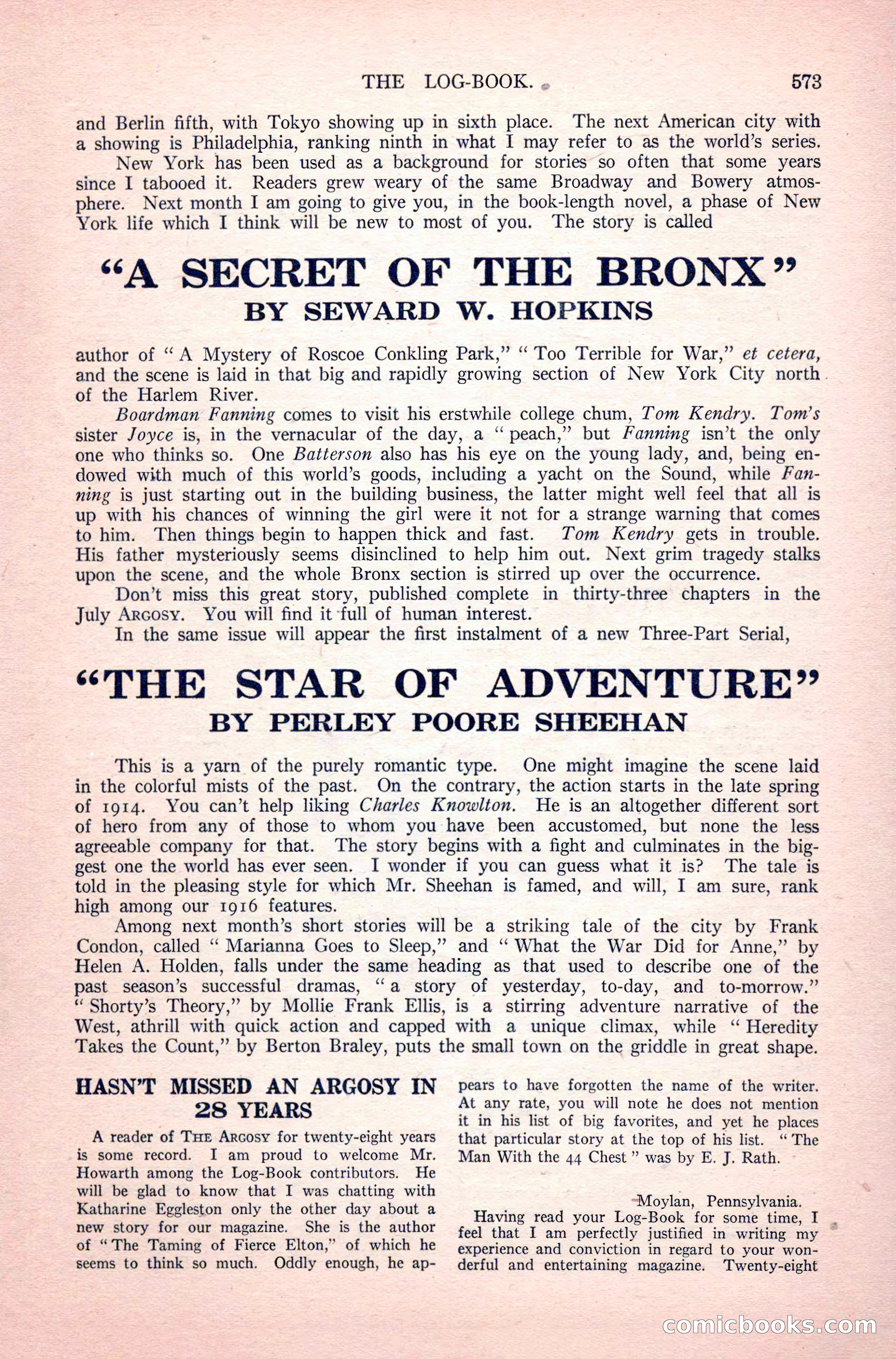 The Argosy, Vol. 82, No. 3 — page 199 of 212