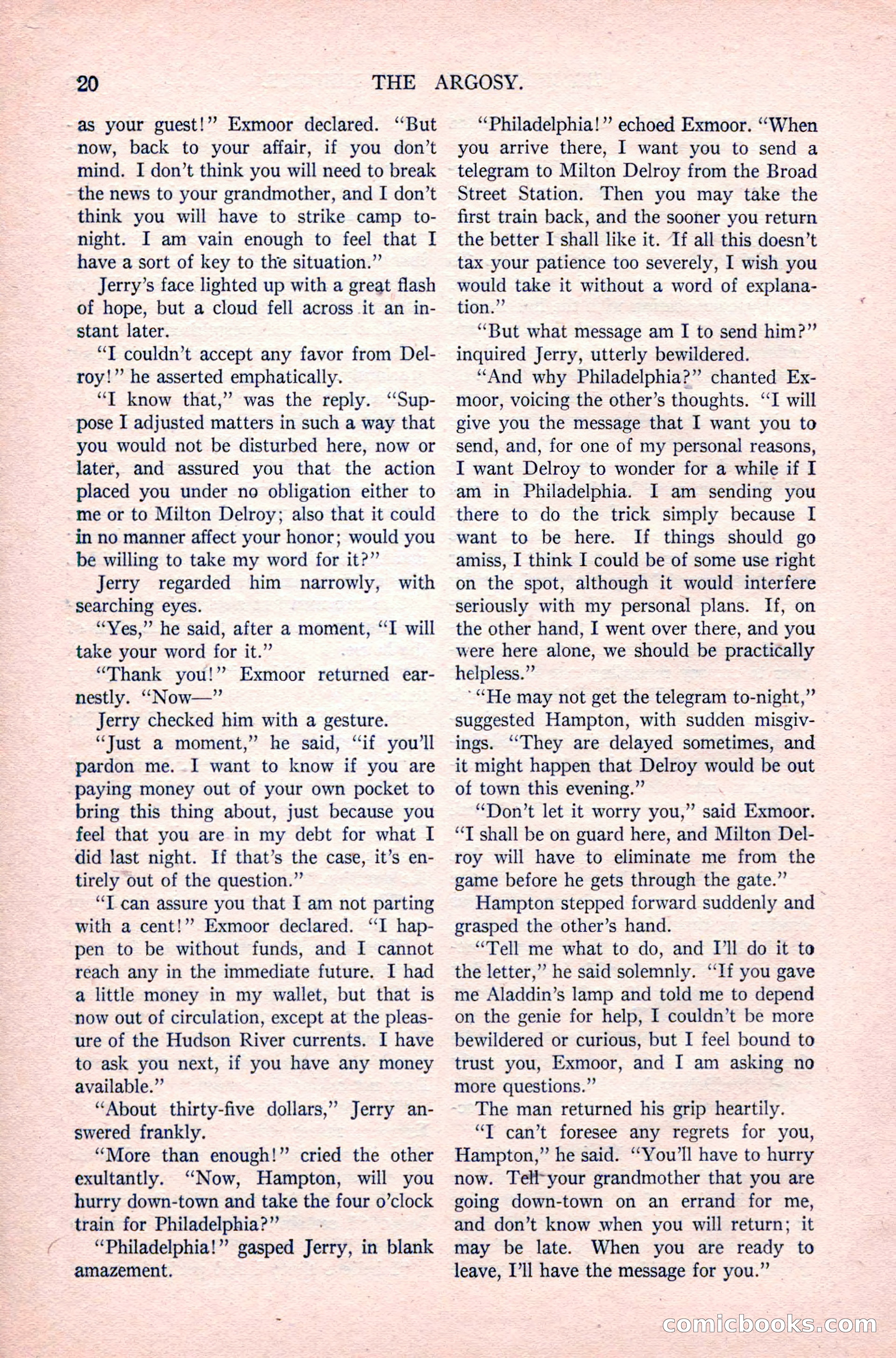 The Argosy, Vol. 83 No. 1 — page 30 of 204