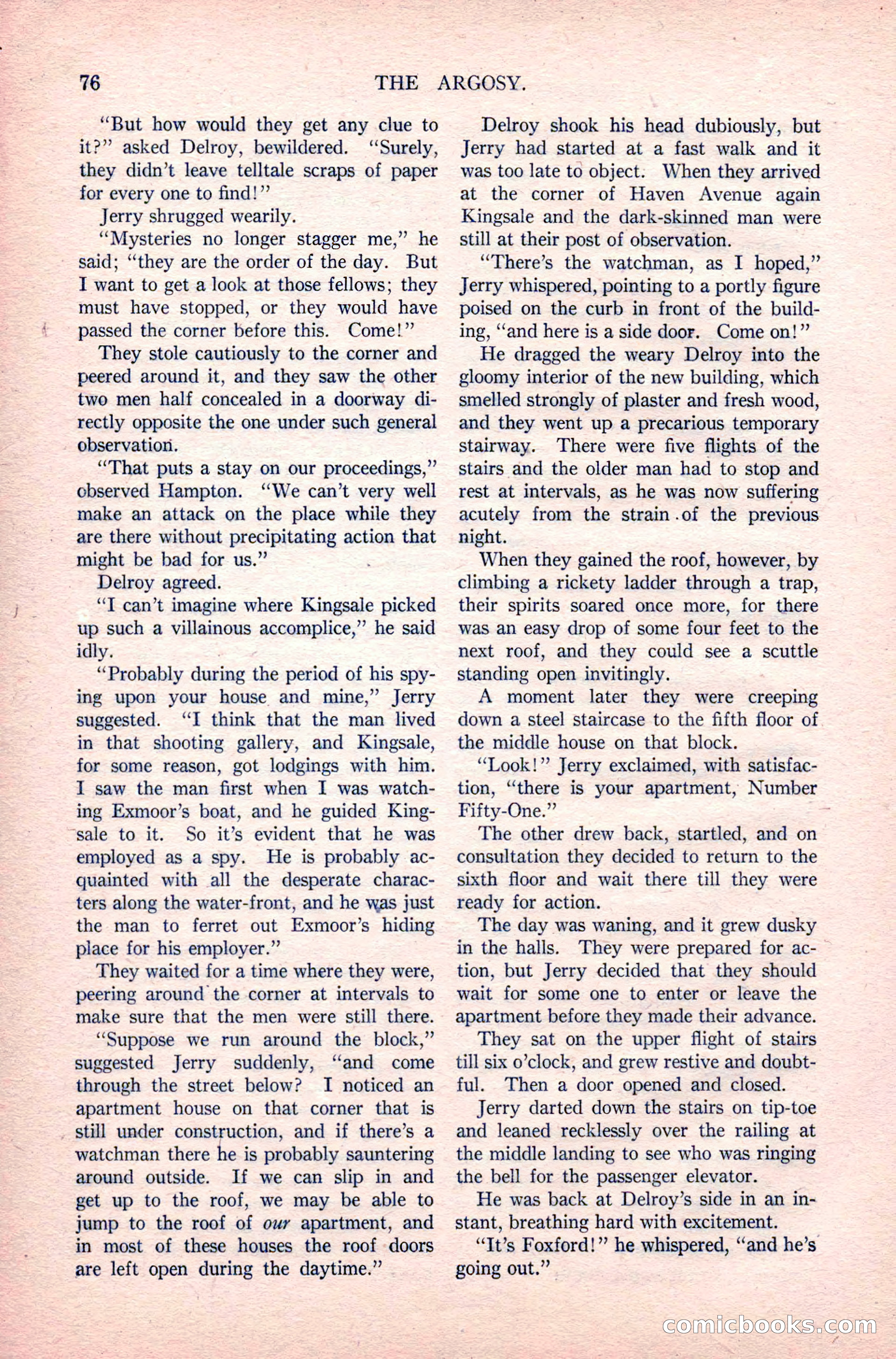 The Argosy, Vol. 83 No. 1 — page 86 of 204