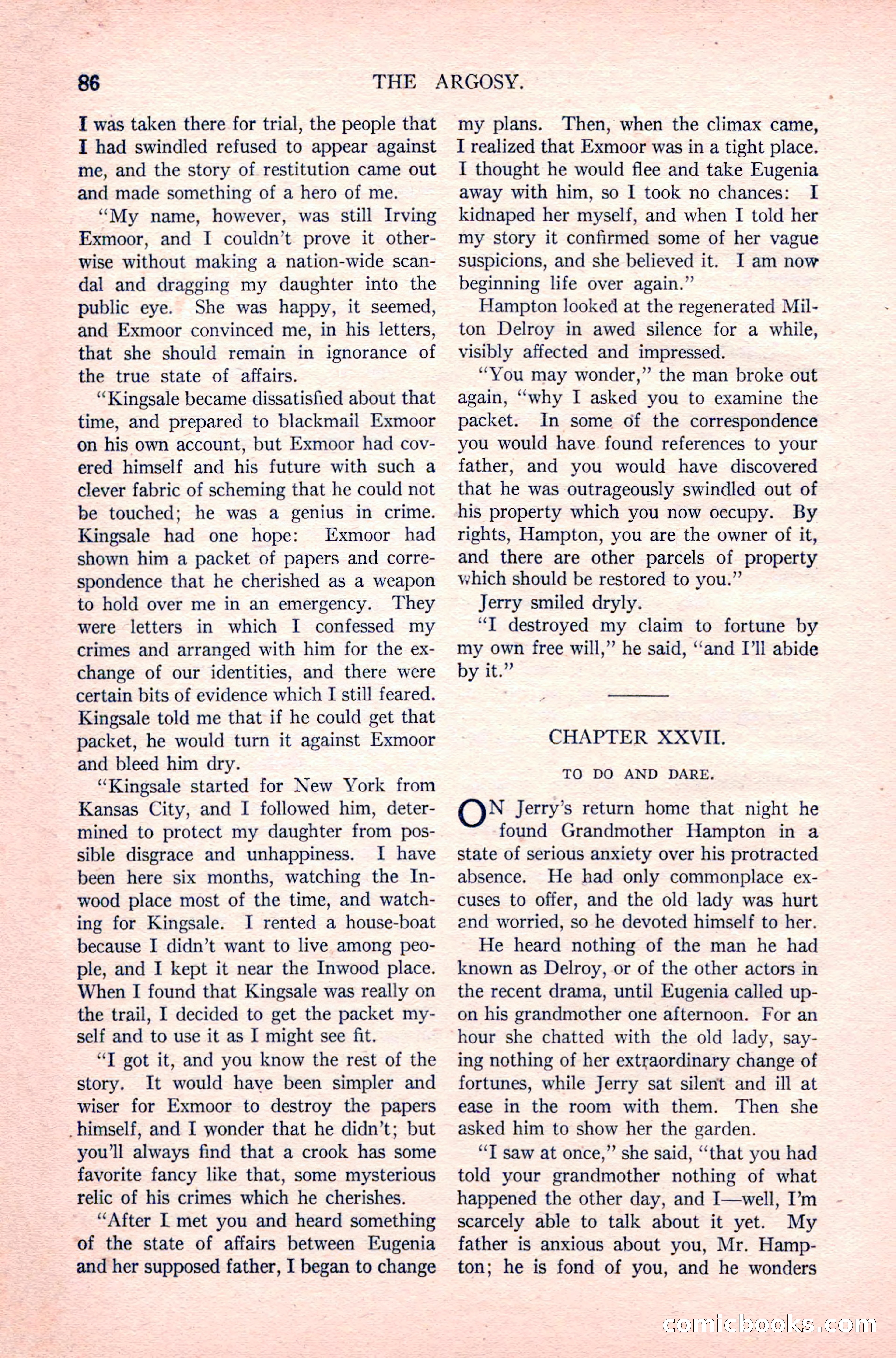 The Argosy, Vol. 83 No. 1 — page 96 of 204