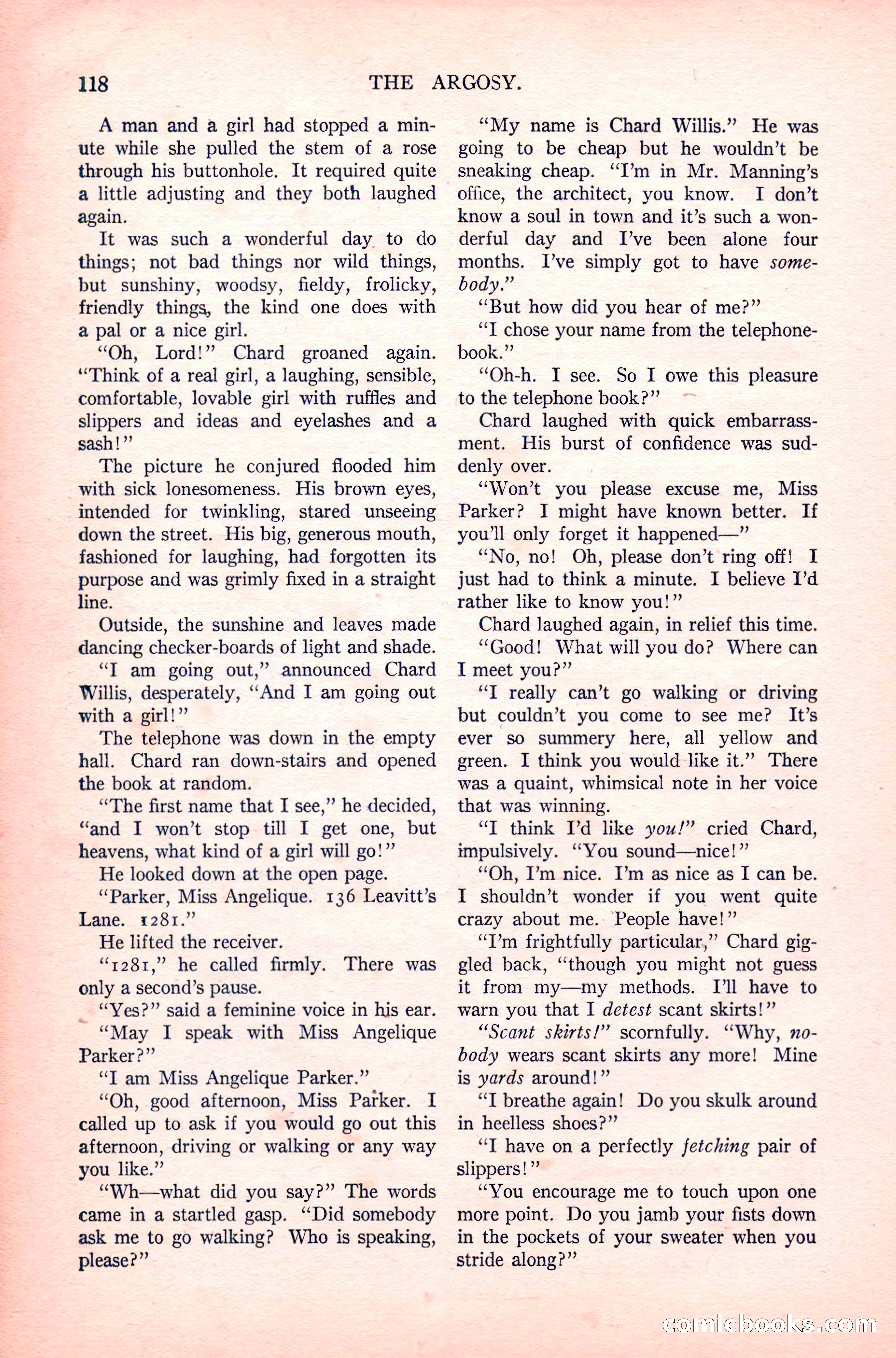 The Argosy, Vol. 83 No. 1 — page 128 of 204