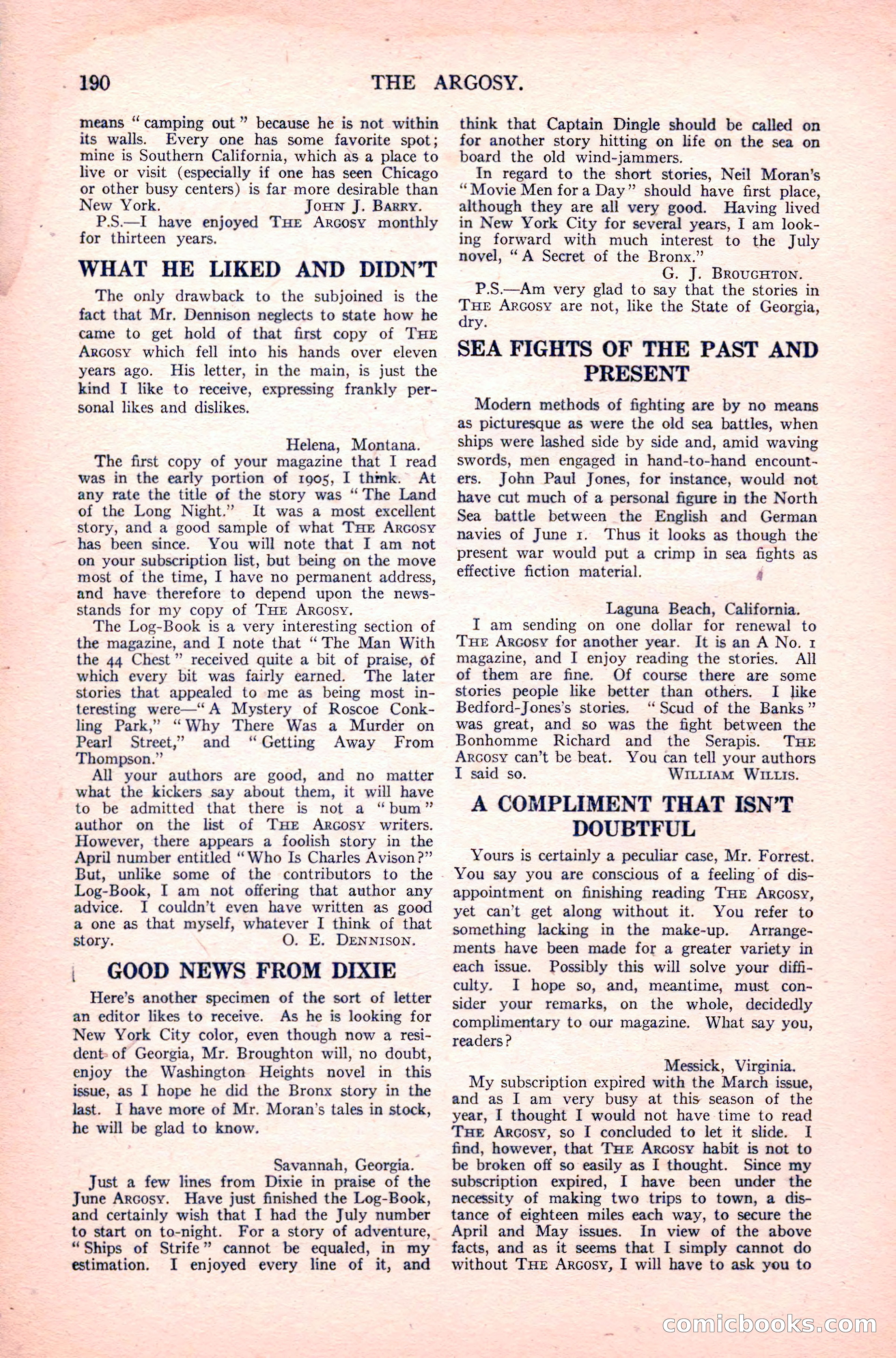 The Argosy, Vol. 83 No. 1 — page 200 of 204