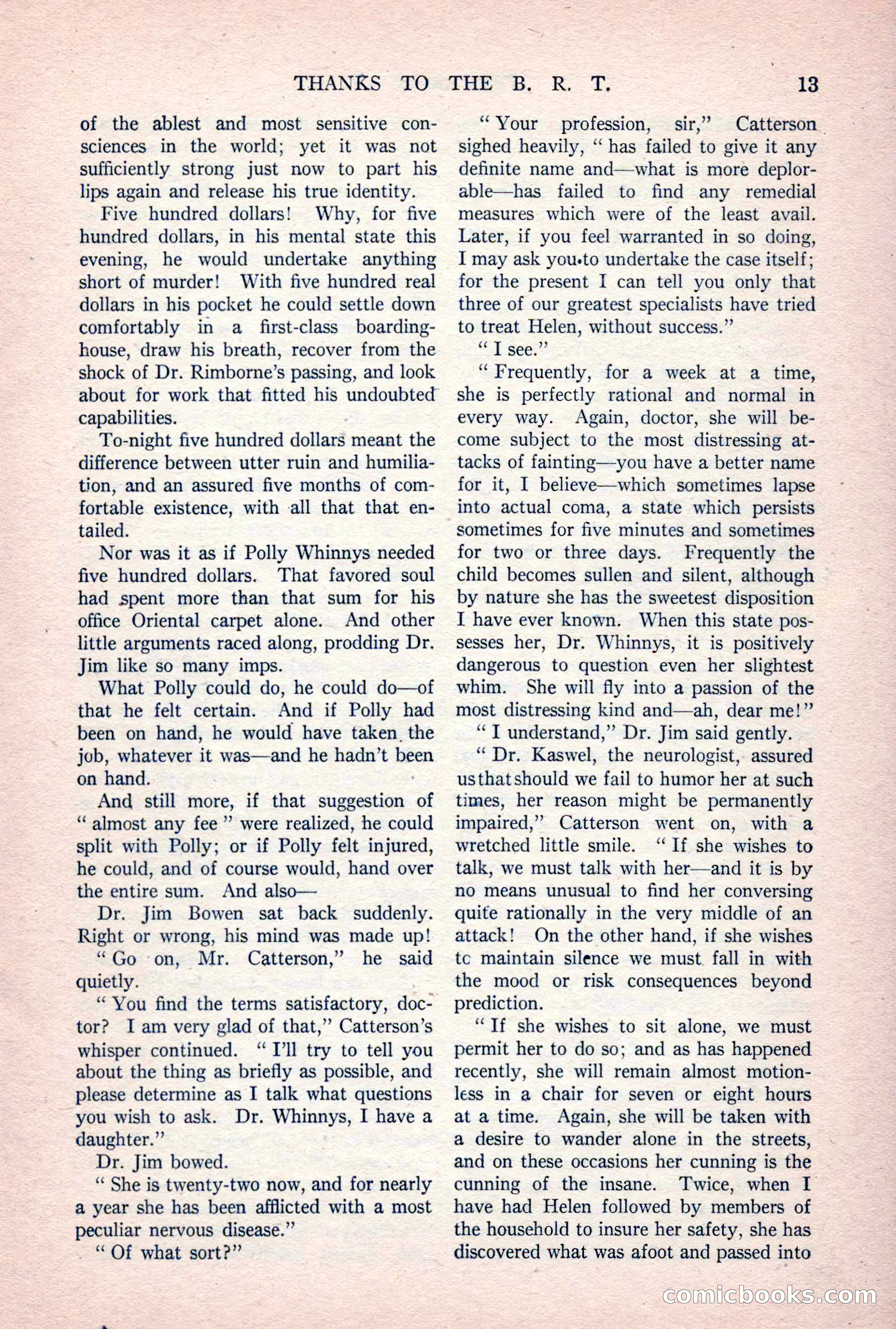 The Argosy, Vol. 84 No. 1 — page 23 of 212