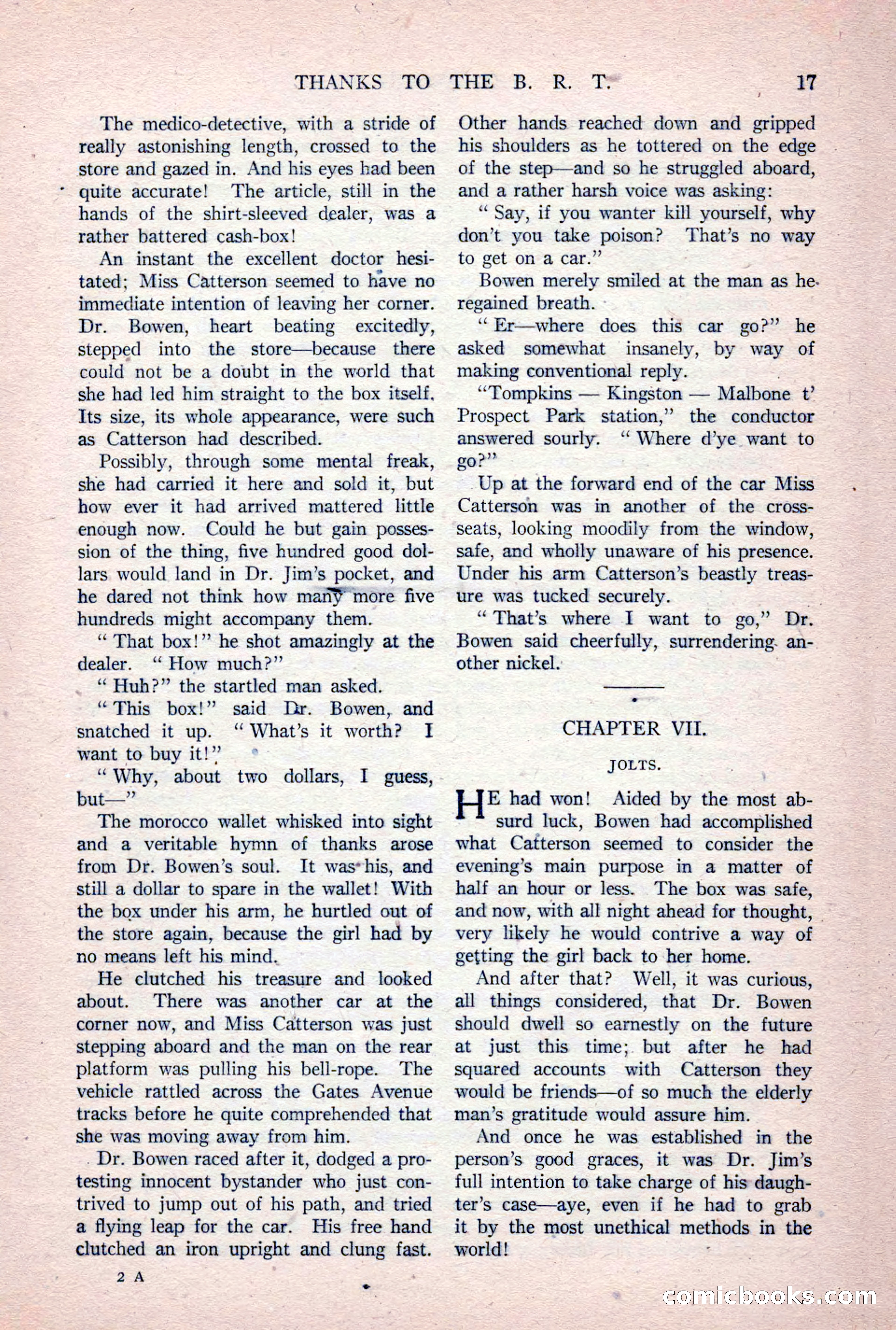 The Argosy, Vol. 84 No. 1 — page 27 of 212