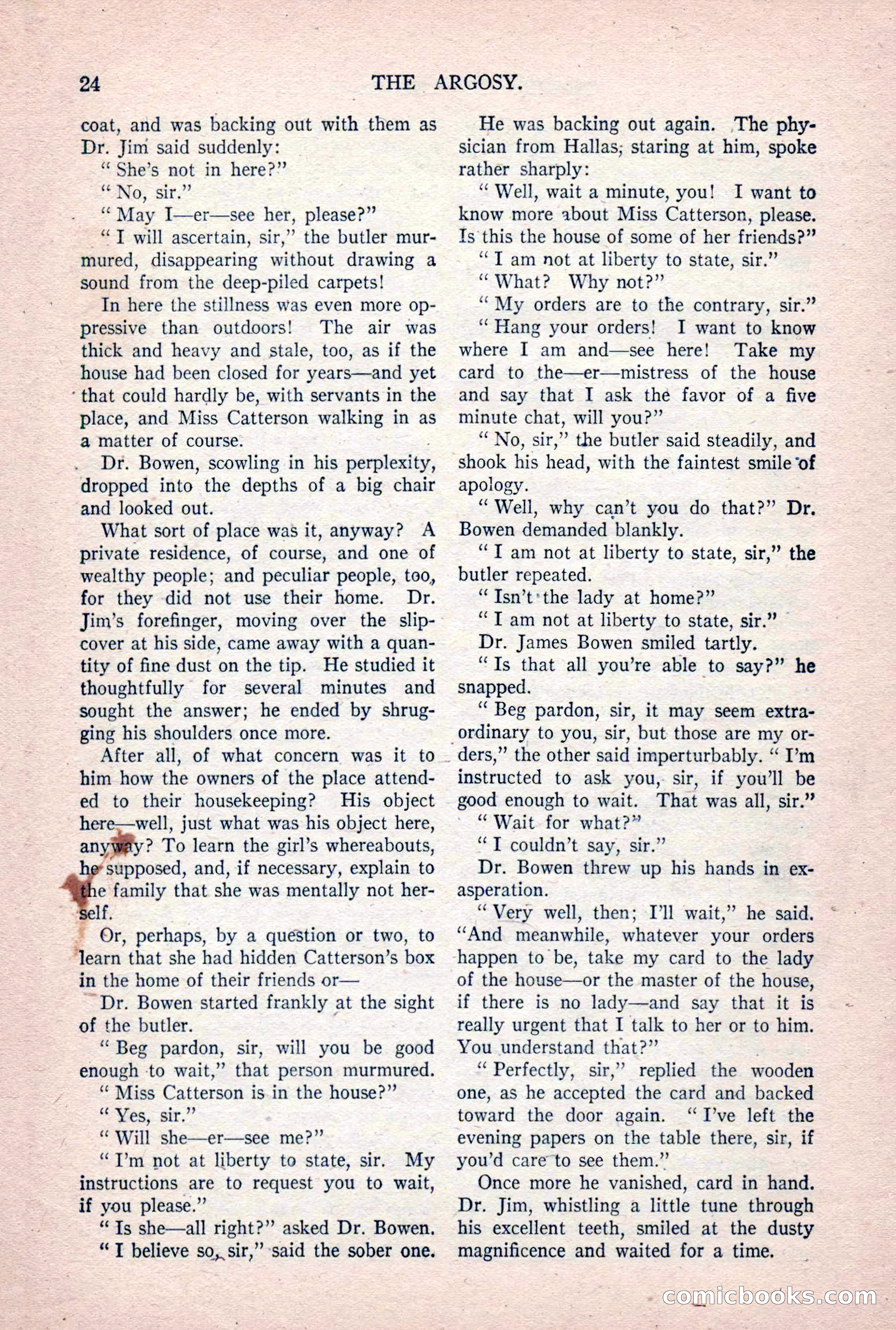 The Argosy, Vol. 84 No. 1 — page 34 of 212