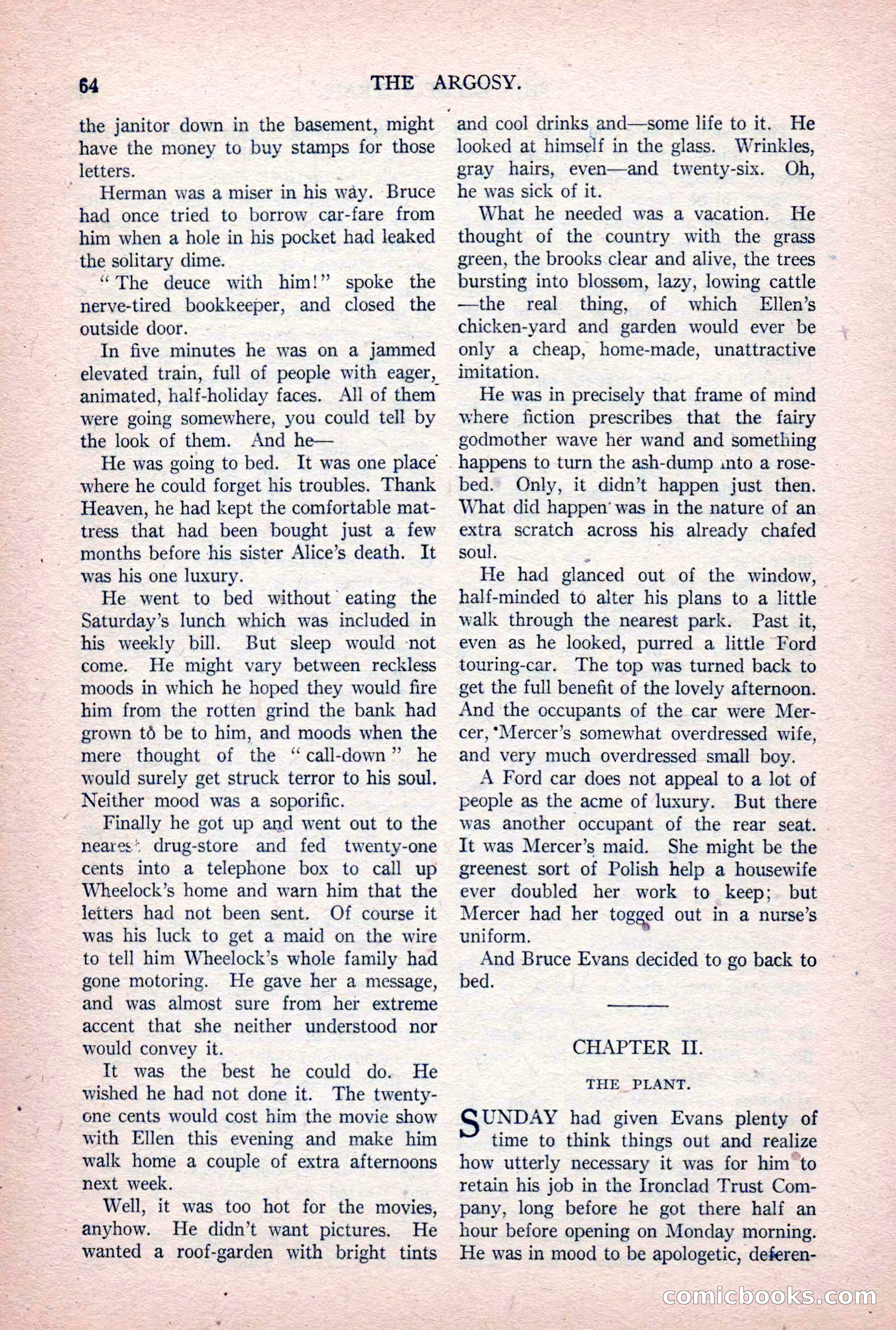 The Argosy, Vol. 84 No. 1 — page 74 of 212