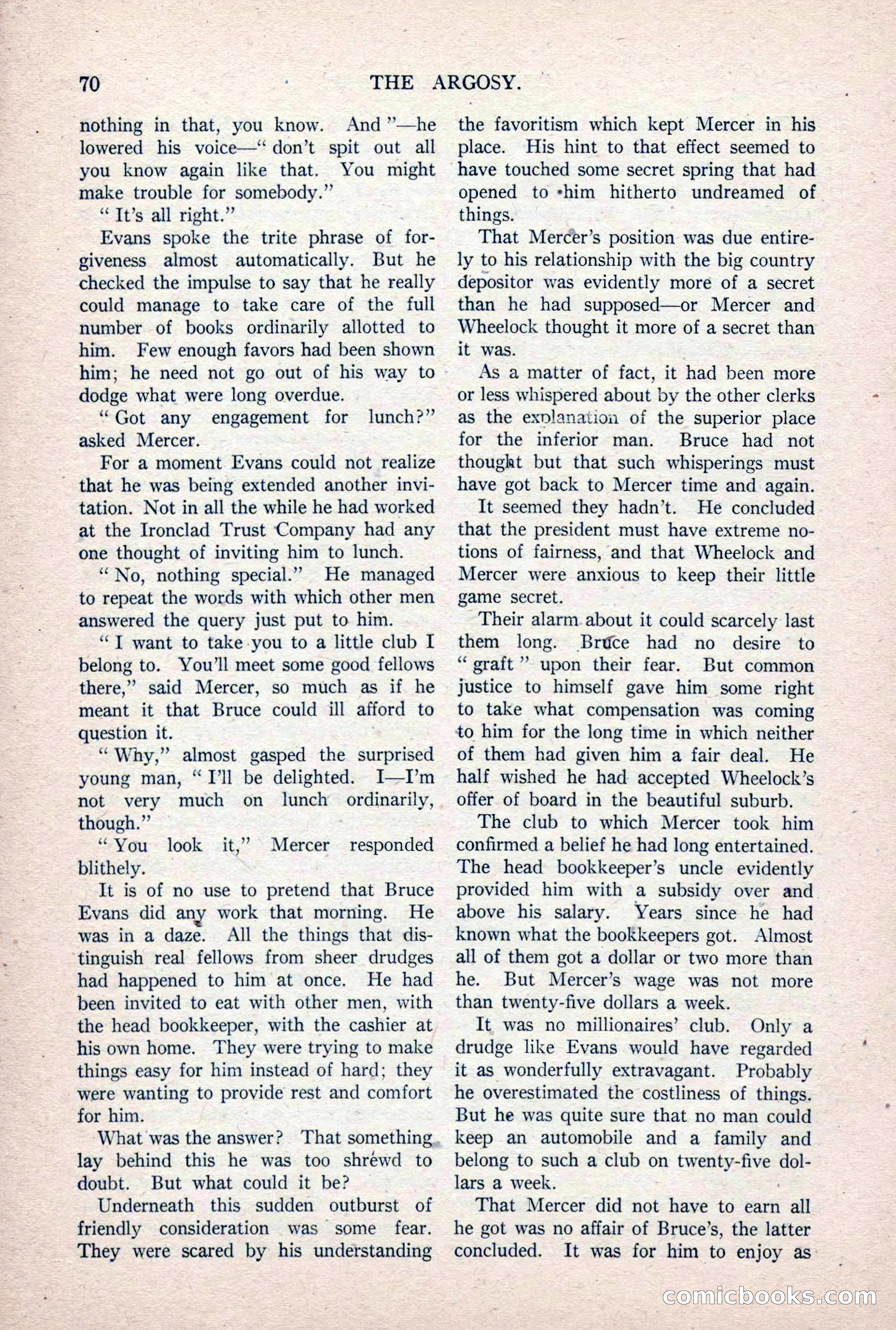 The Argosy, Vol. 84 No. 1 — page 80 of 212