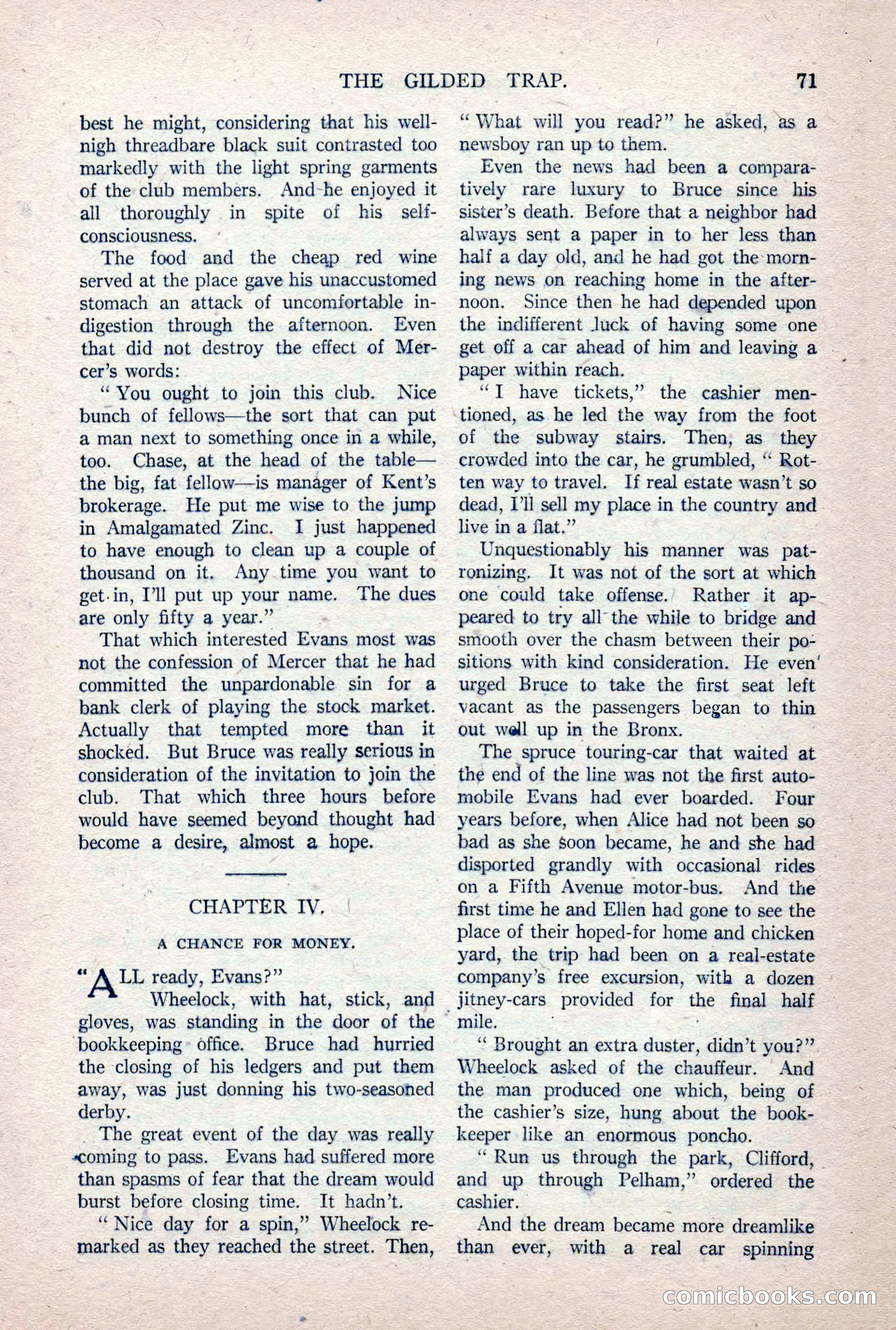 The Argosy, Vol. 84 No. 1 — page 81 of 212