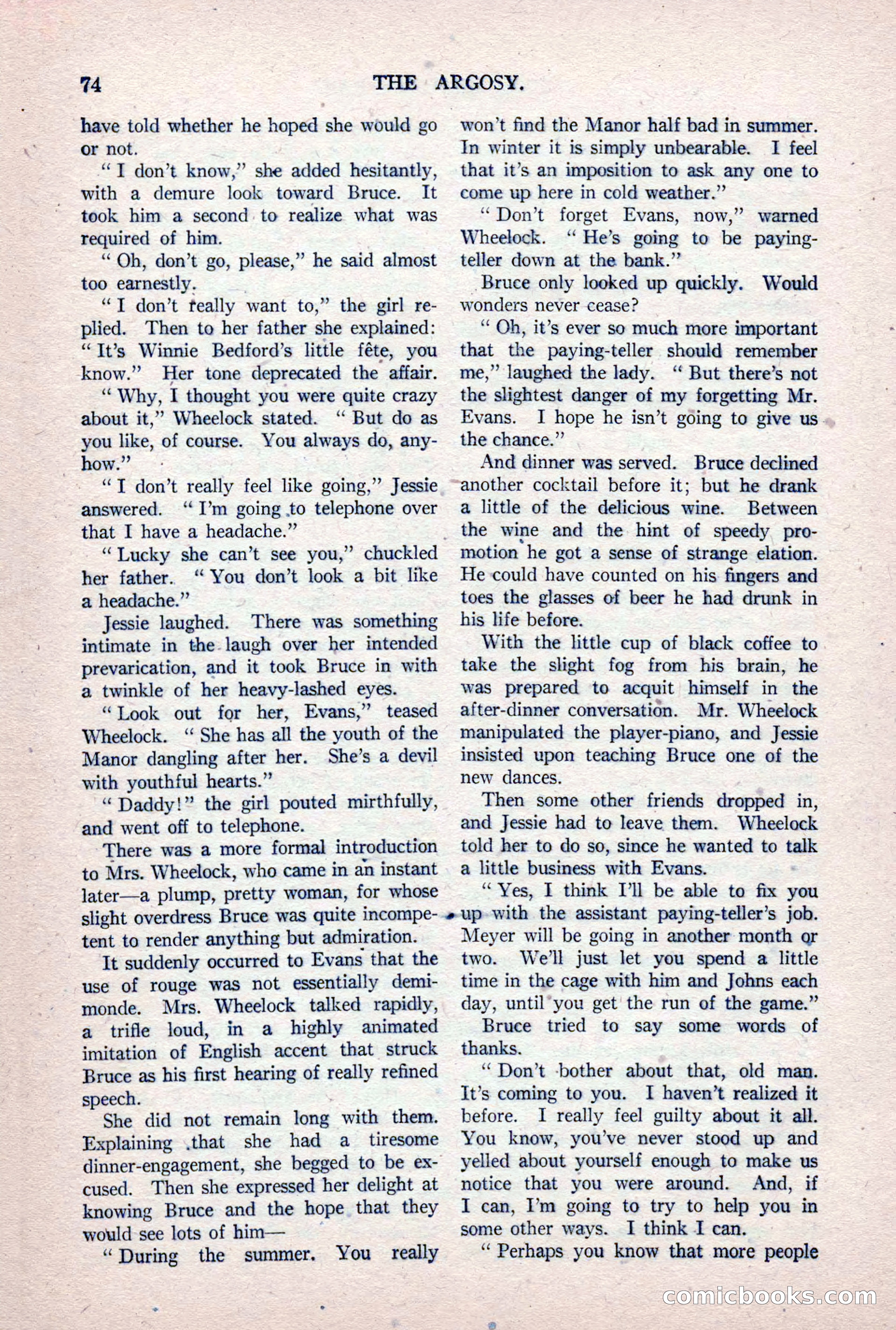 The Argosy, Vol. 84 No. 1 — page 84 of 212
