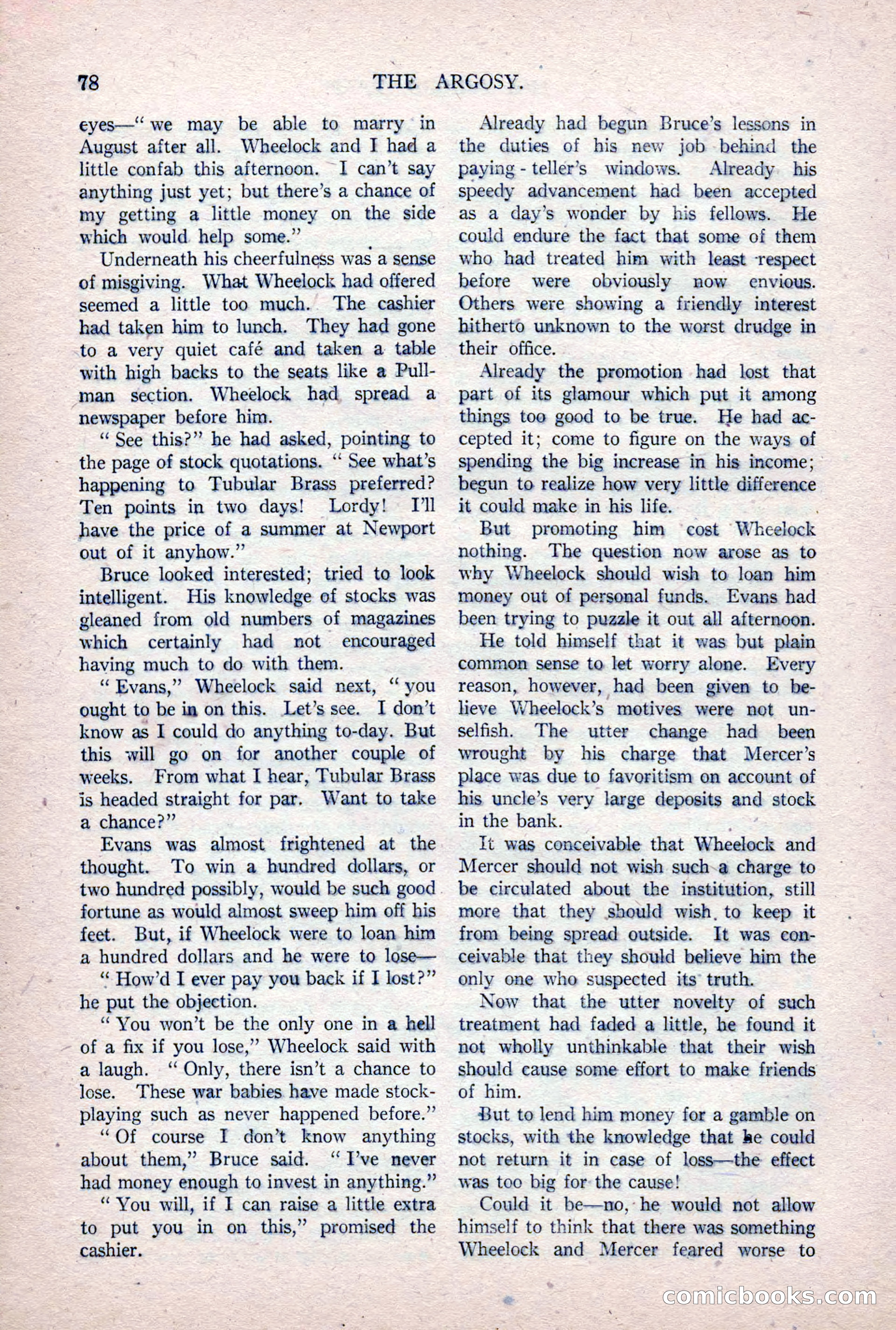 The Argosy, Vol. 84 No. 1 — page 88 of 212