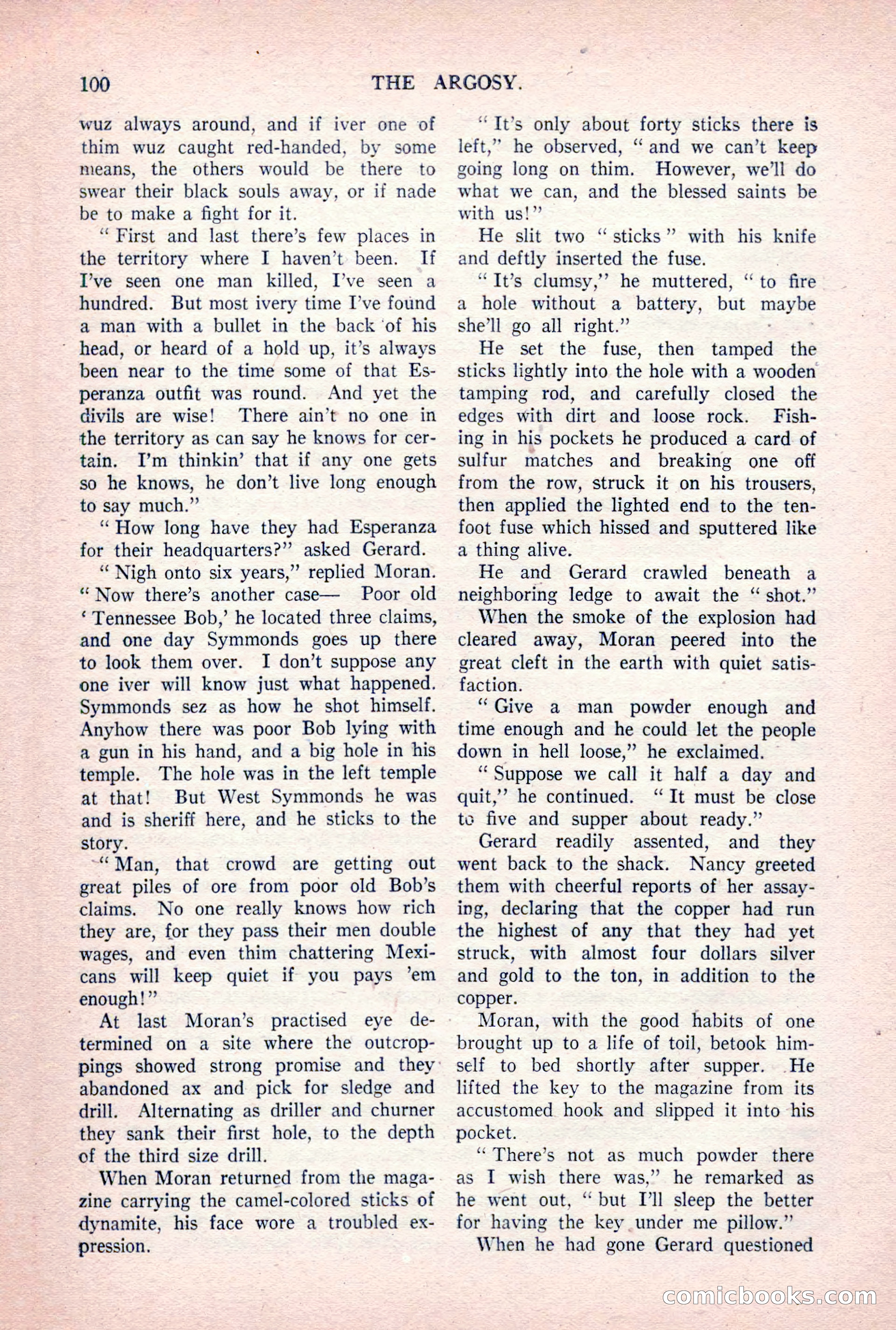 The Argosy, Vol. 84 No. 1 — page 110 of 212